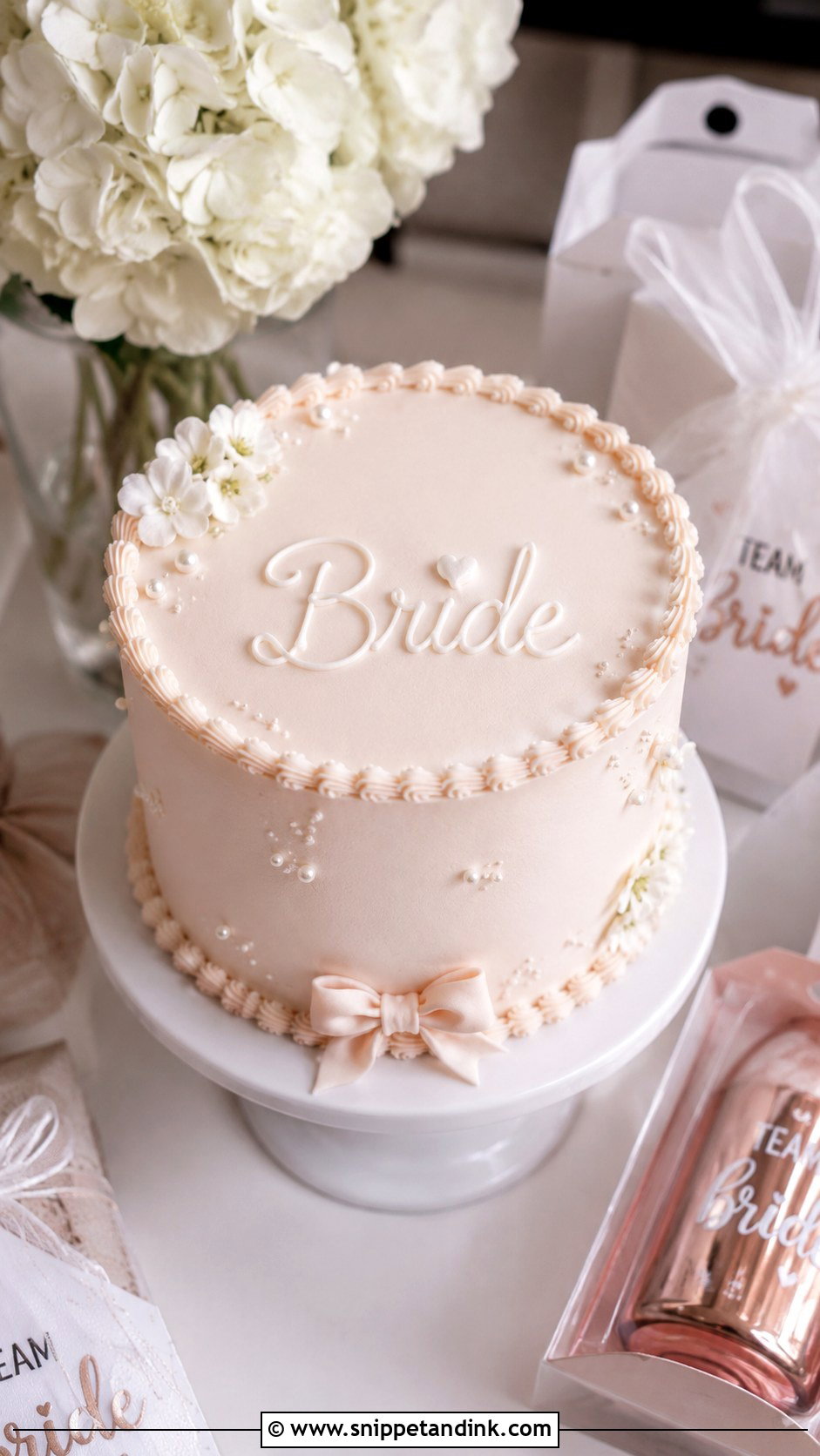 Bachelorette Mini Cake - Snippet and Ink - 20 Bachelorette Cake Ideas for Wedding