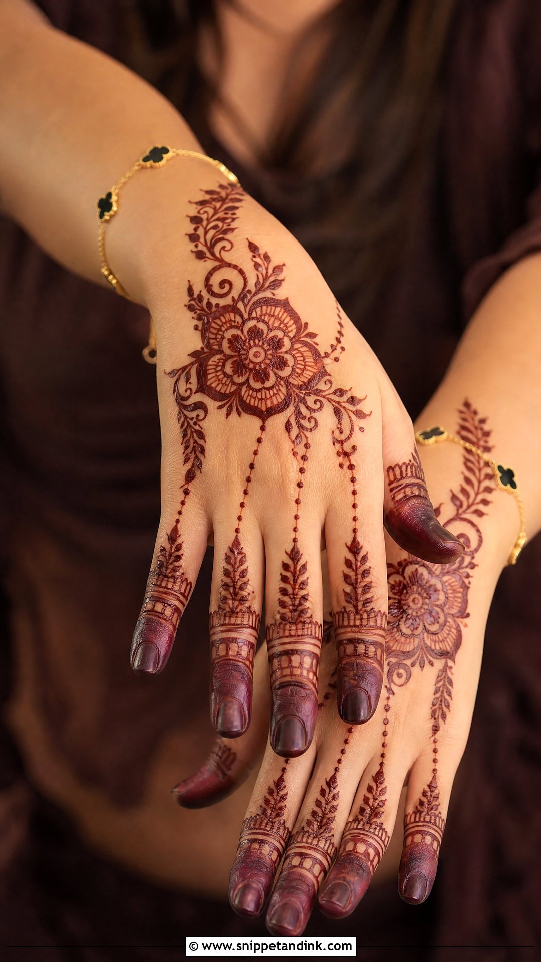 Back Hand Banch Mehndi Design - Snippet and Ink - 30 Banch Mehndi Design Ideas