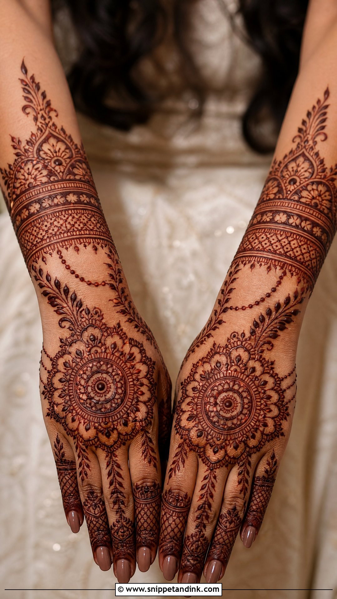 Back Hand Barat Mehndi Design - Snippet and Ink - 20 Barat Mehndi Design Ideas