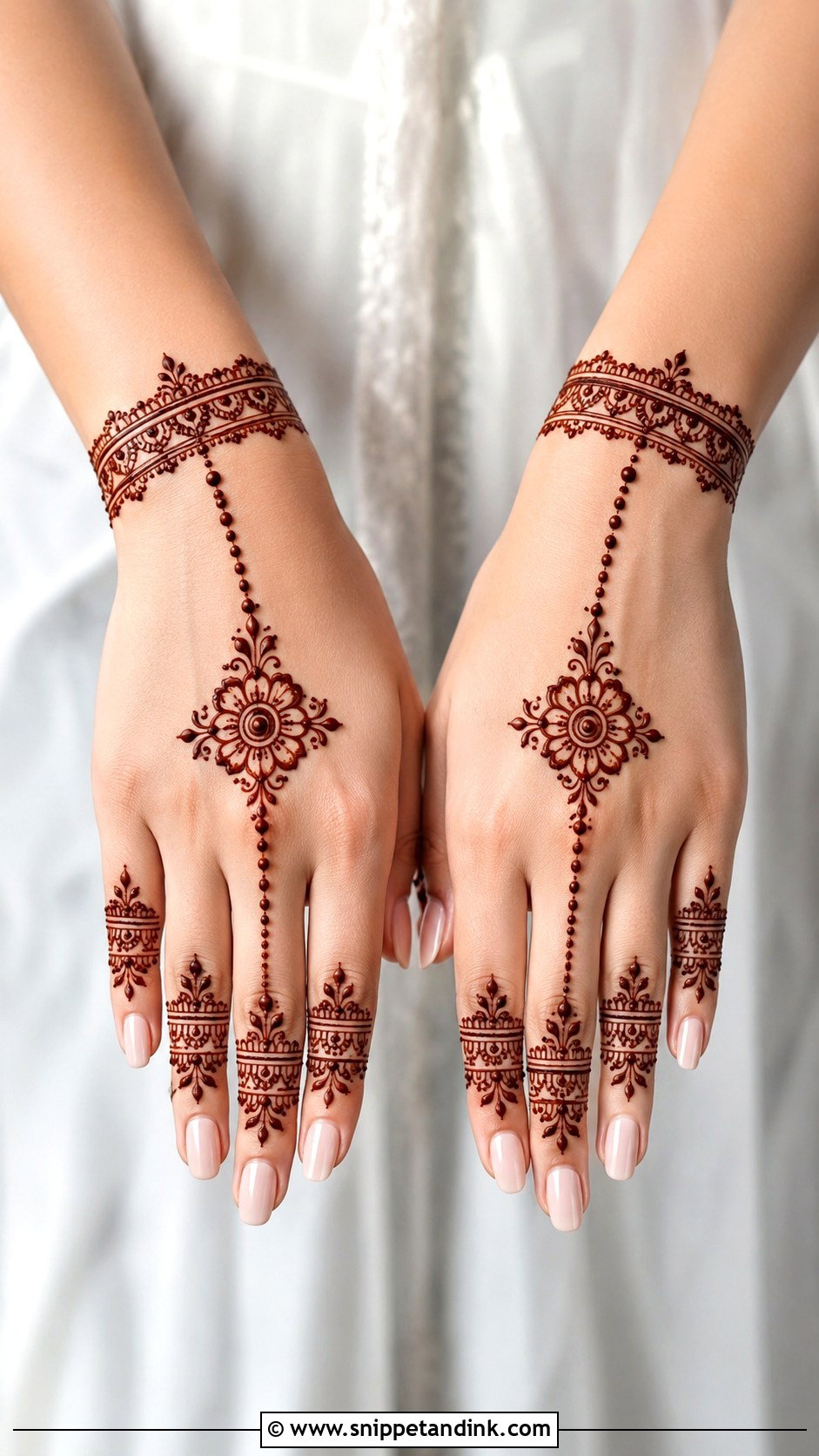 Back Hand Bracelet Mehndi Design - Snippet and Ink - 30 Cool Mehndi Designs