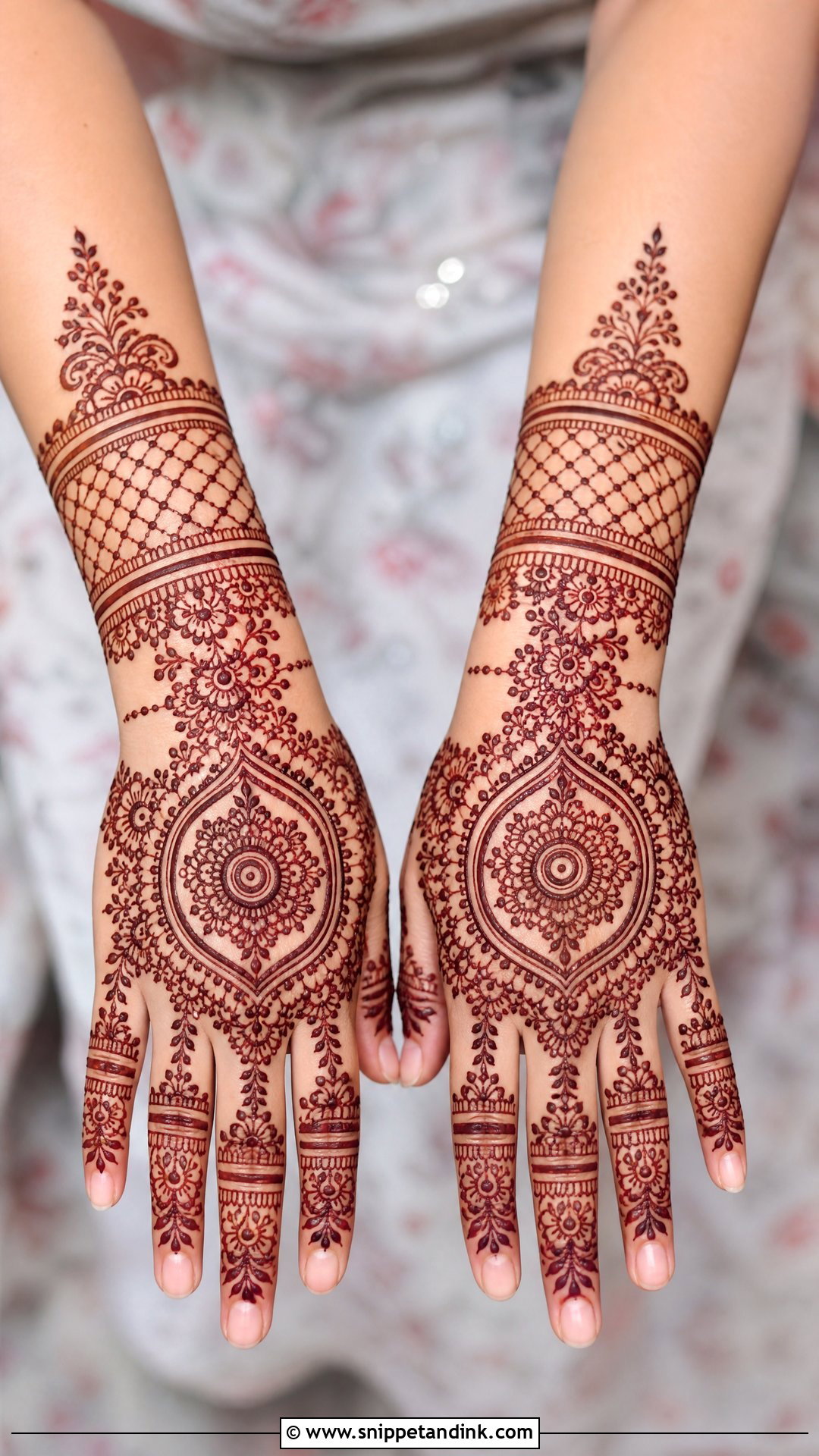 Back Hand Bridal Full Hand Mehndi Design - Snippet and Ink - 25 Bridal Full Hand Mehndi Designs