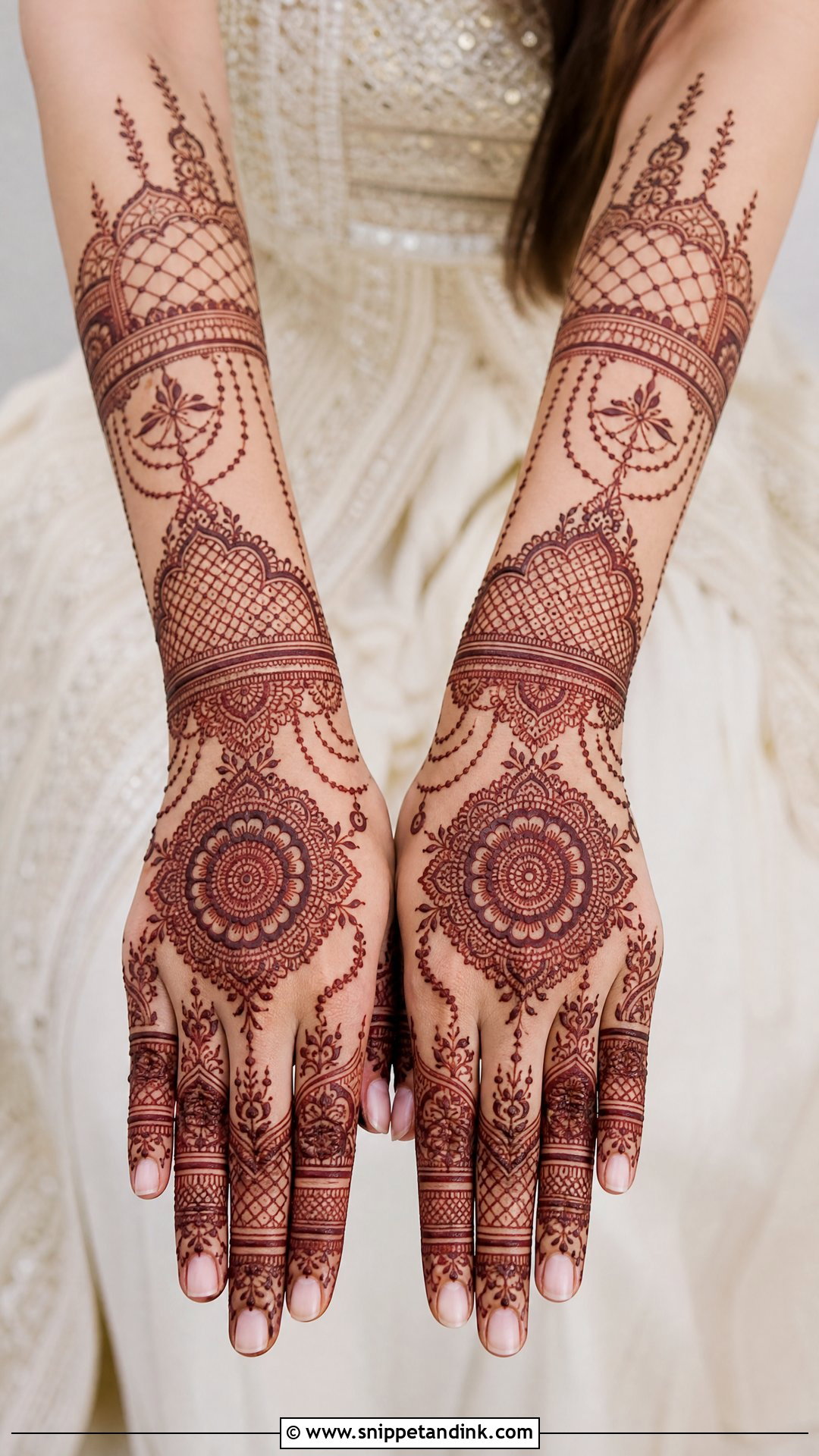 Back Hand Bridal Mehendi - Snippet and Ink - 30 Mehendi Looks for Bride