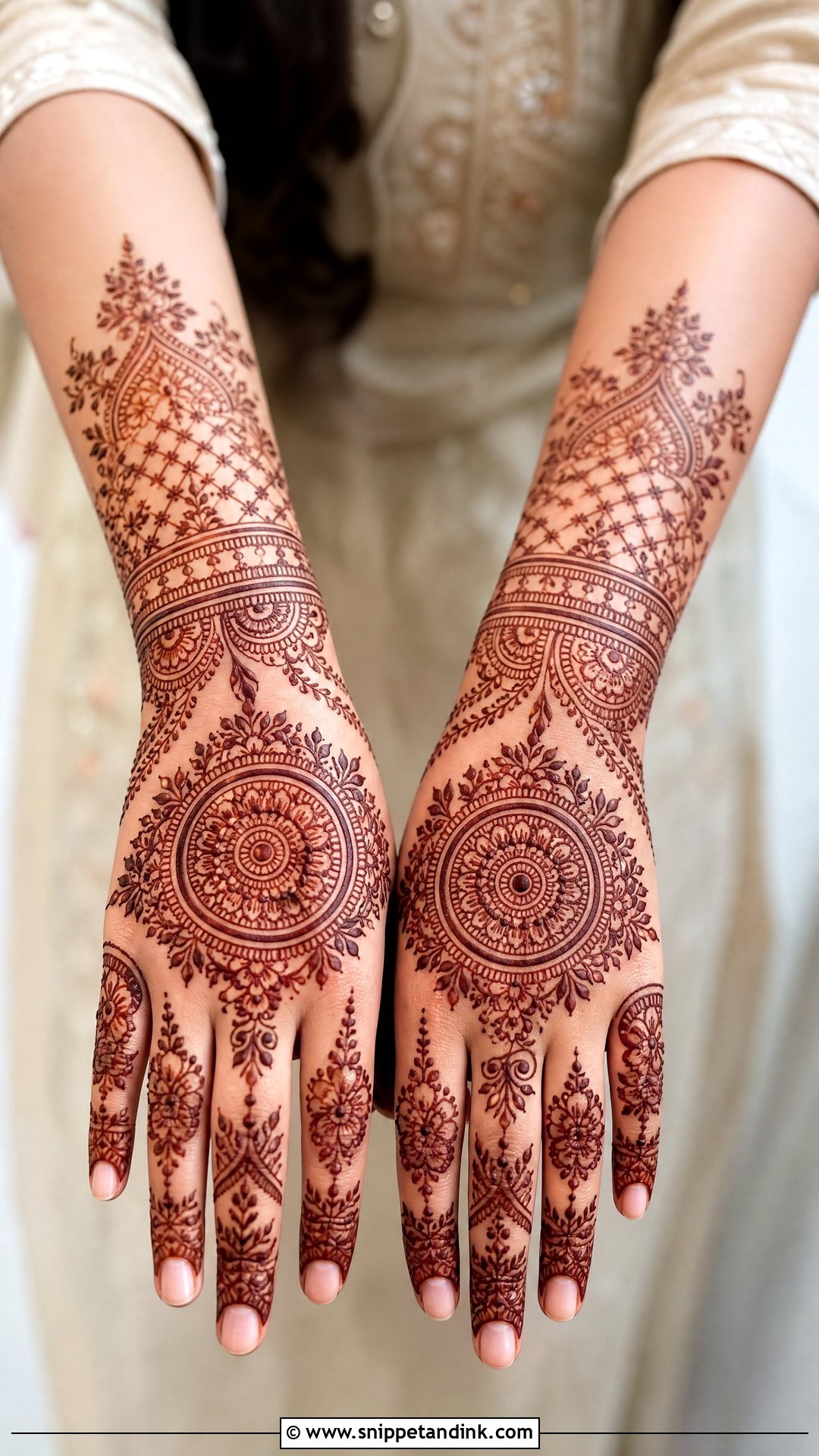 Back Hand Bridal Mehndi - Snippet and Ink - 25 Bridal Mehndi Mehendi Designs for Bride