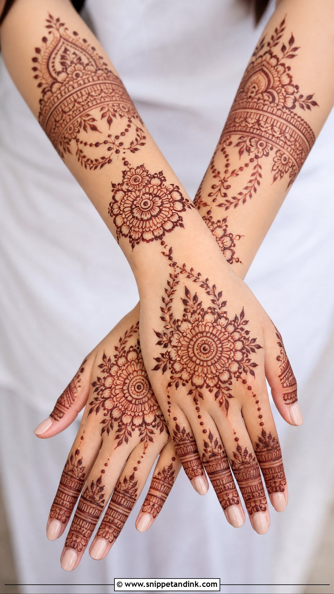Back Hand Bridal Mehndi - Snippet and Ink - 25 Mehandi Look for Bride Ideas