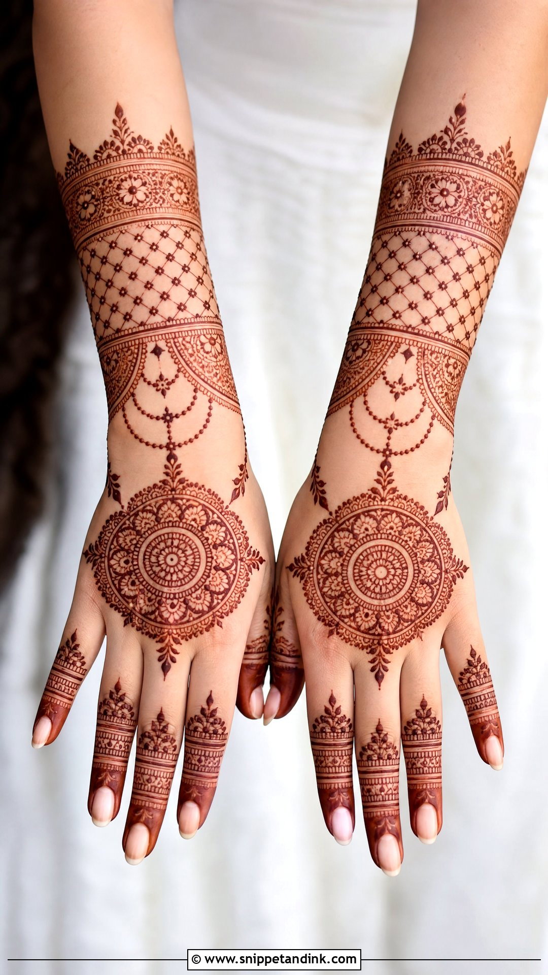Back Hand Bridal Mehndi Design - Snippet and Ink - 20 Indian Mehandi Design for Bridal Ideas