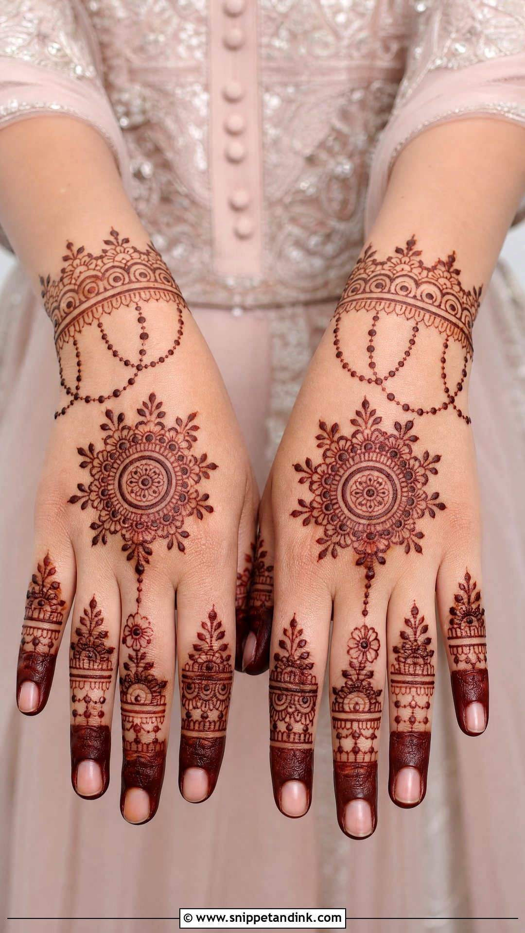 Back Hand Bridal Mehndi Design - Snippet and Ink - 20 Wedding Mehndi Designs for Hands