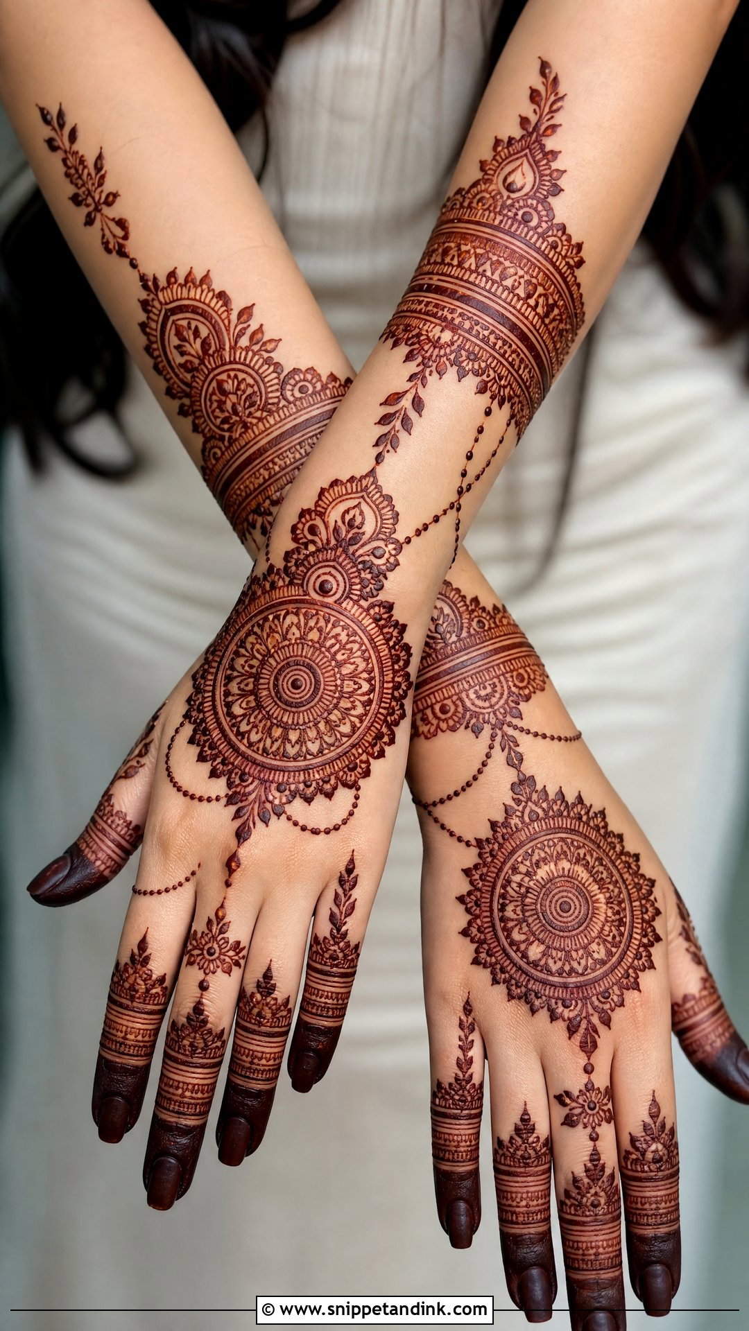 Back Hand Bridal Mehndi Design - Snippet and Ink - 25 Bridal Mehndi Designs for Bride