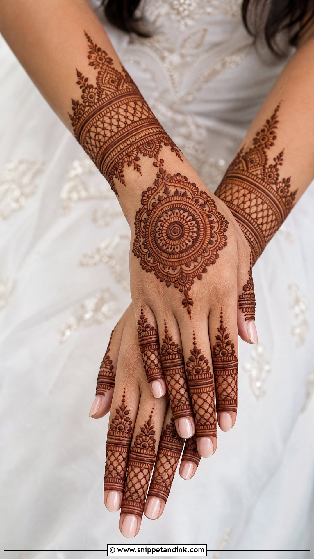 Back Hand Bridal Mehndi Design - Snippet and Ink - 25 Bride Mehndi Designs Indian Weddings