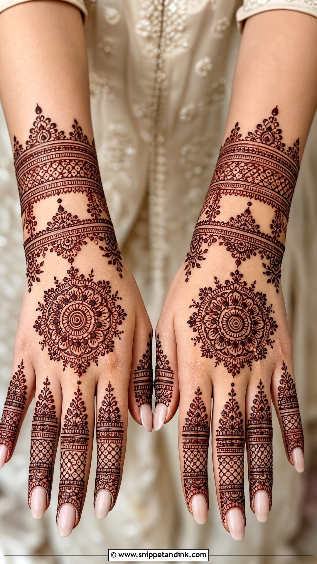 Back Hand Bridal Mehndi Design - Snippet and Ink - 25 Mehndi Designs for Wedding