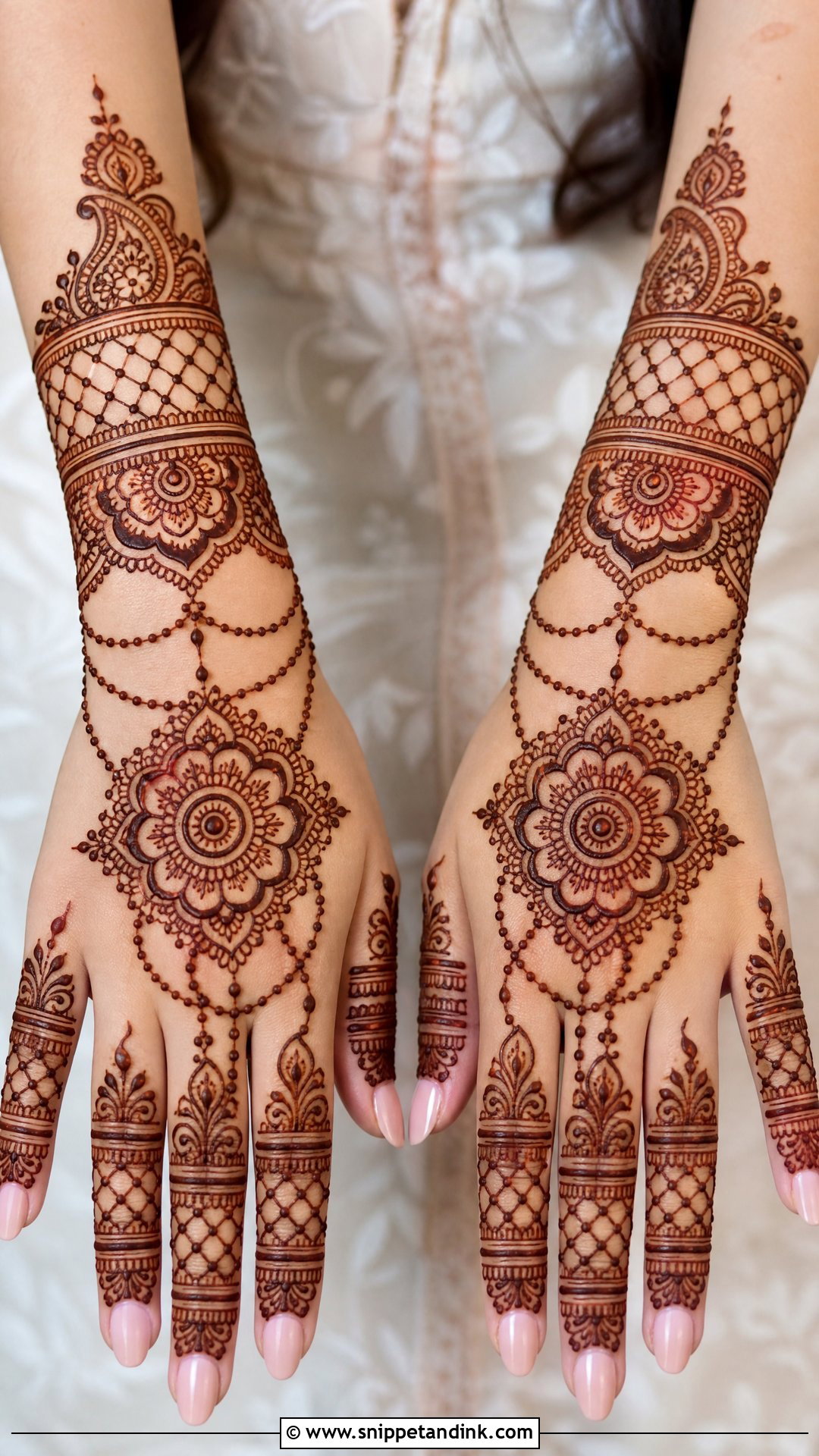 Back Hand Bridal Mehndi Design - Snippet and Ink - 25 Unique Mehndi Designs for Wedding