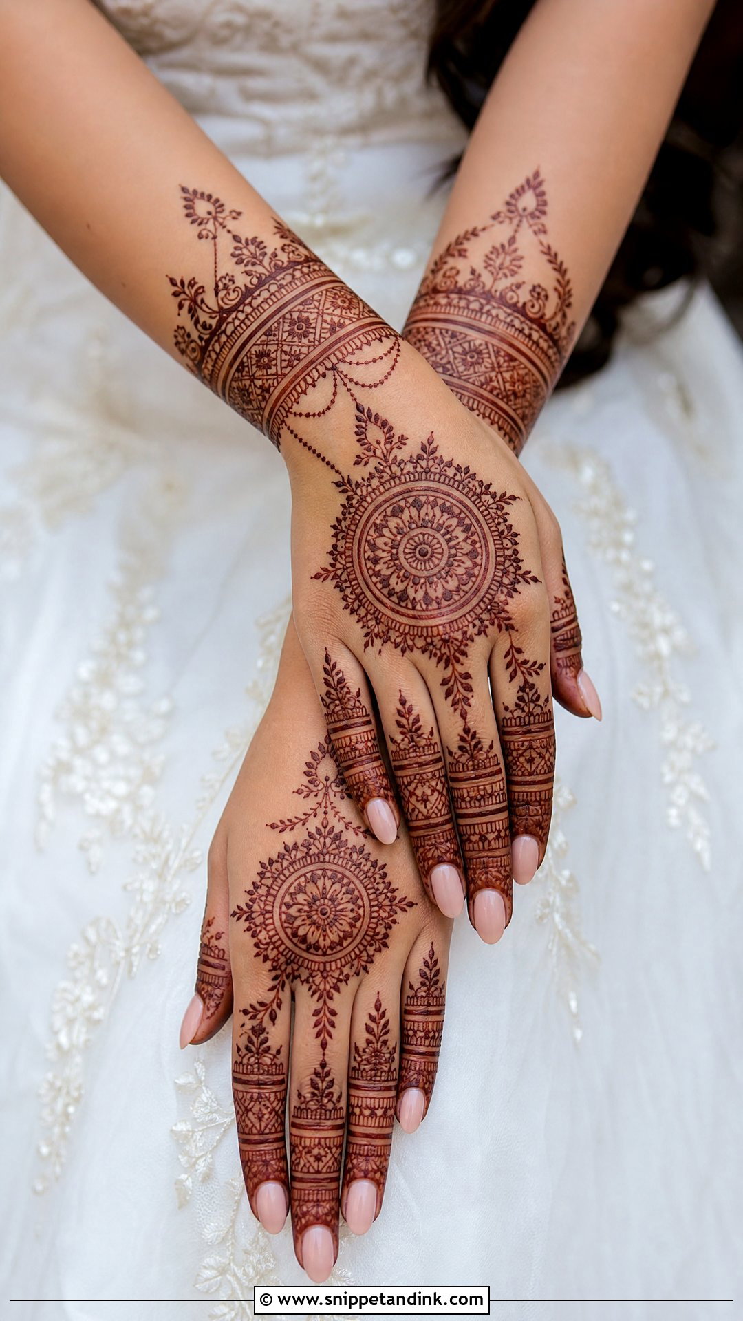 Back Hand Bridal Mehndi Design - Snippet and Ink - 25 Wedding Mehndi Mehandi Design for Bride Ideas