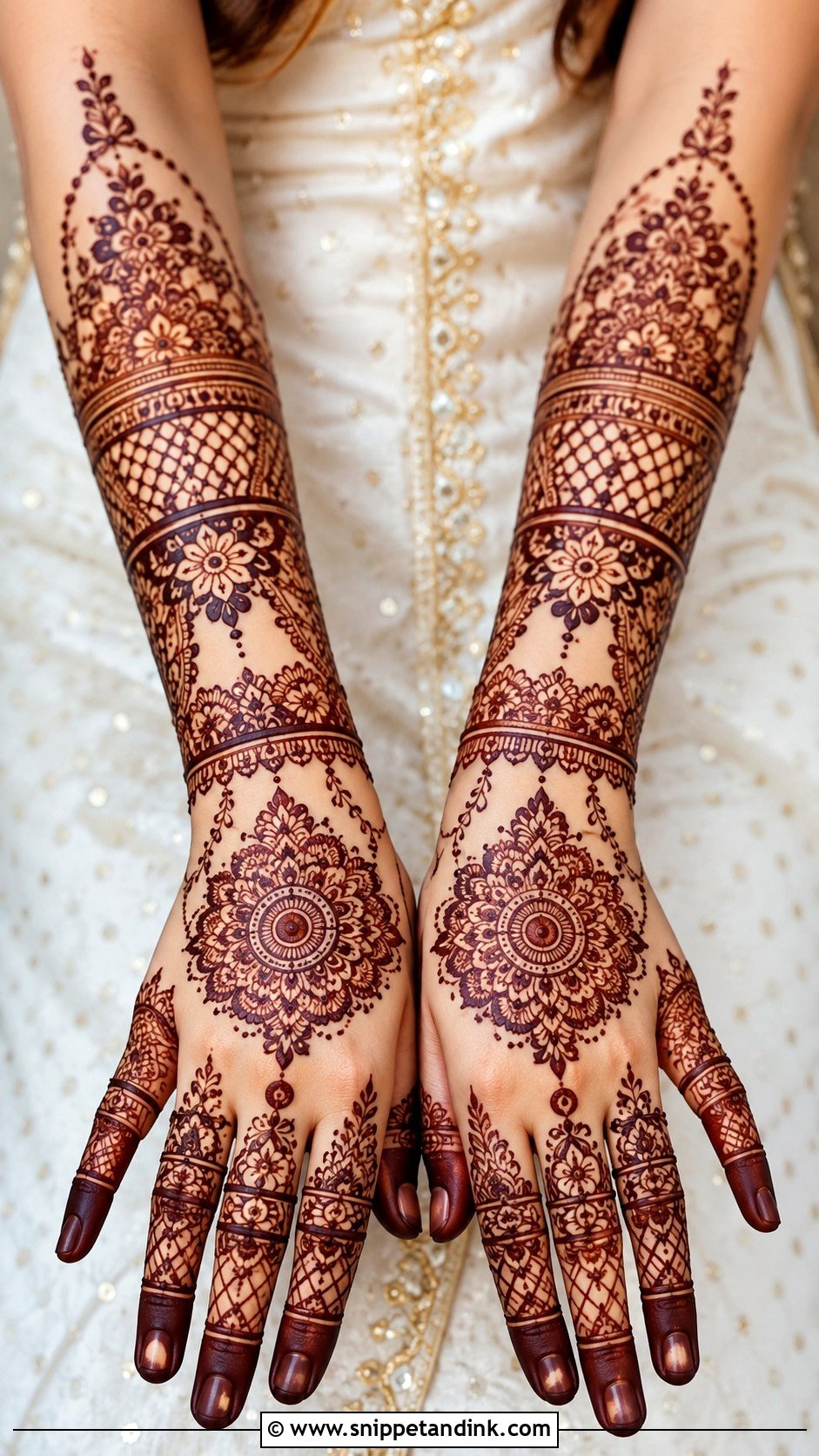 Back Hand Bridal Mehndi Design - Snippet and Ink - 35 Latest Bridal Mehndi Designs Weddings