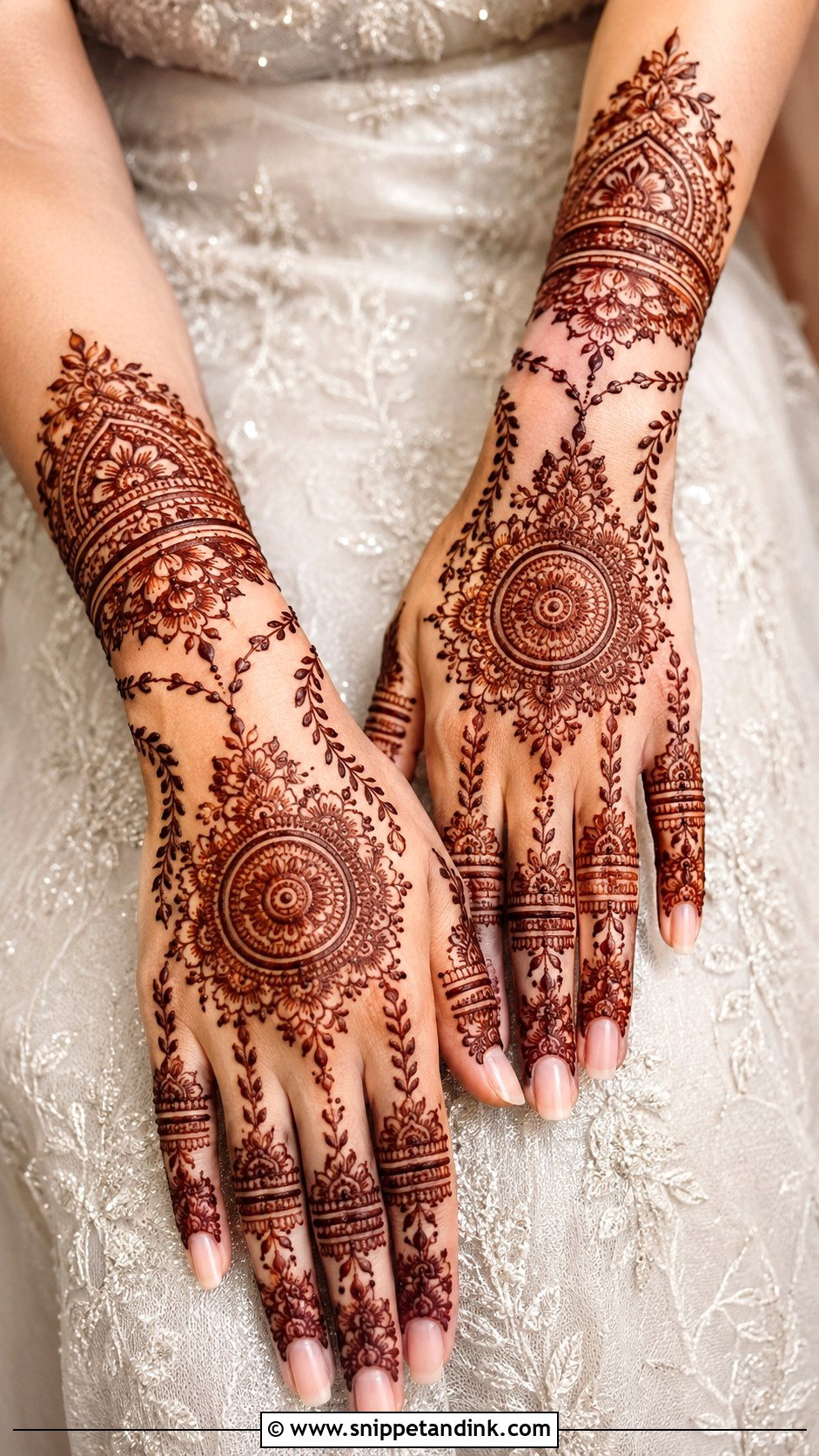 Back Hand Bridal Mehndi Design - Snippet and Ink - 35 New Bridal Mehndi Designs