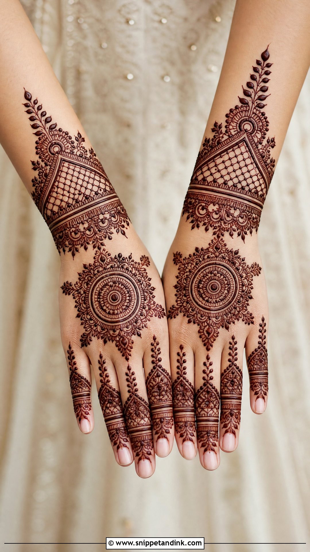 Back Hand Bridal Mehndi Design - Snippet and Ink - 20 Bridal Mehndi Design Indian Weddings Ideas
