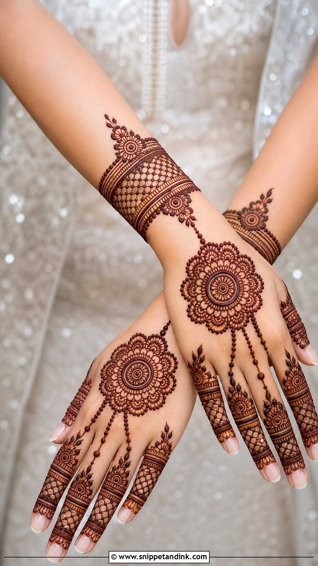 Back Hand Bridal Mehndi Design - Snippet and Ink - 20 Bridal Mehndi Designs Brides
