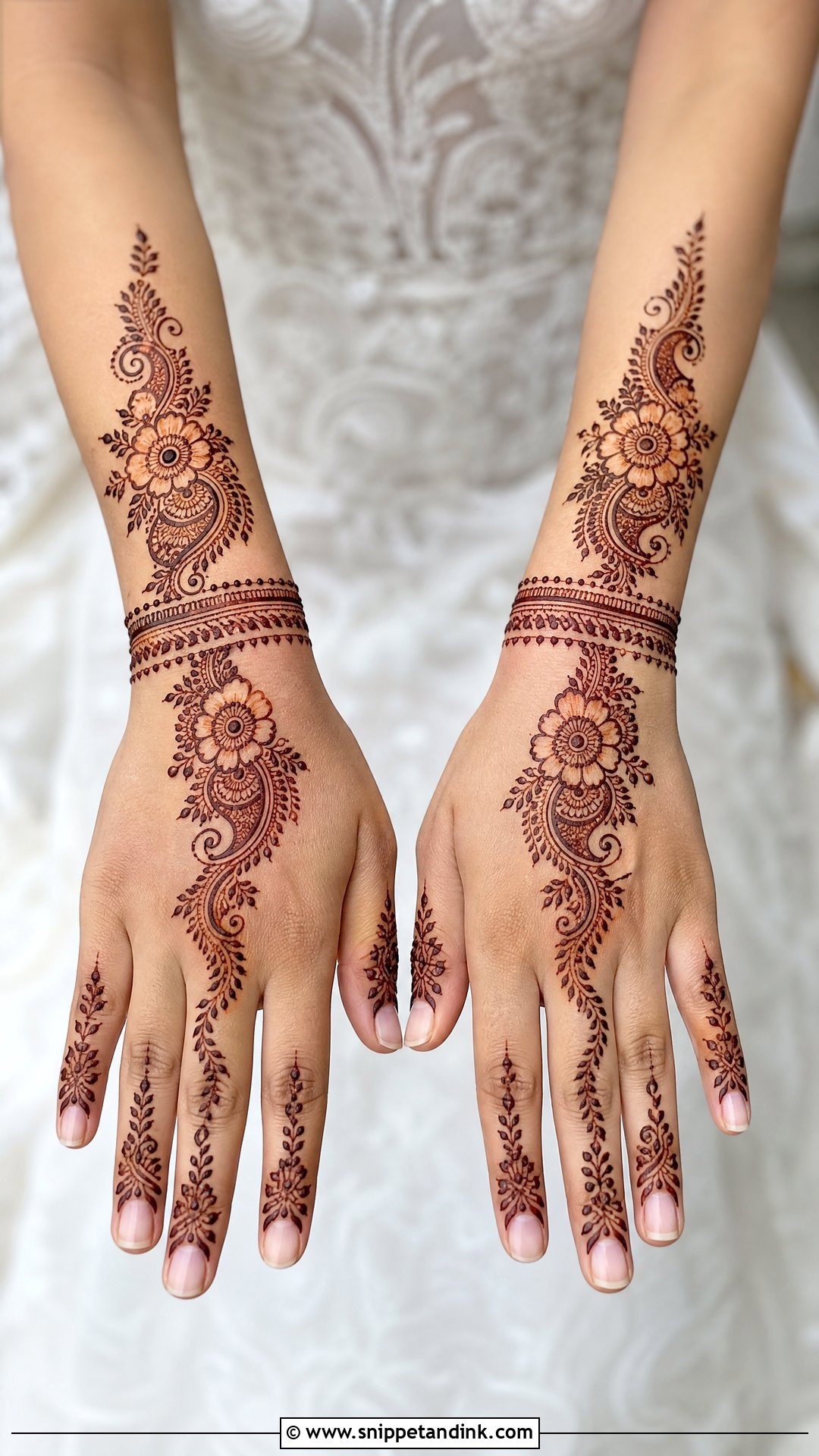 Back Hand Bridal Mehndi For Short Hands - Snippet and Ink - 25 Bridal Mehndi Designs Back Side