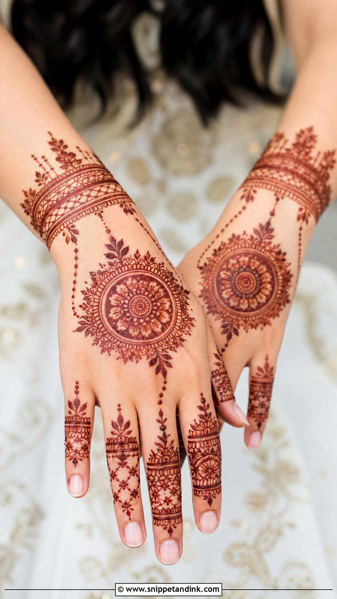 Back Hand Bridal Sister Mehndi Design - Snippet and Ink - 25 Bridal Sister Mehndi Design Ideas