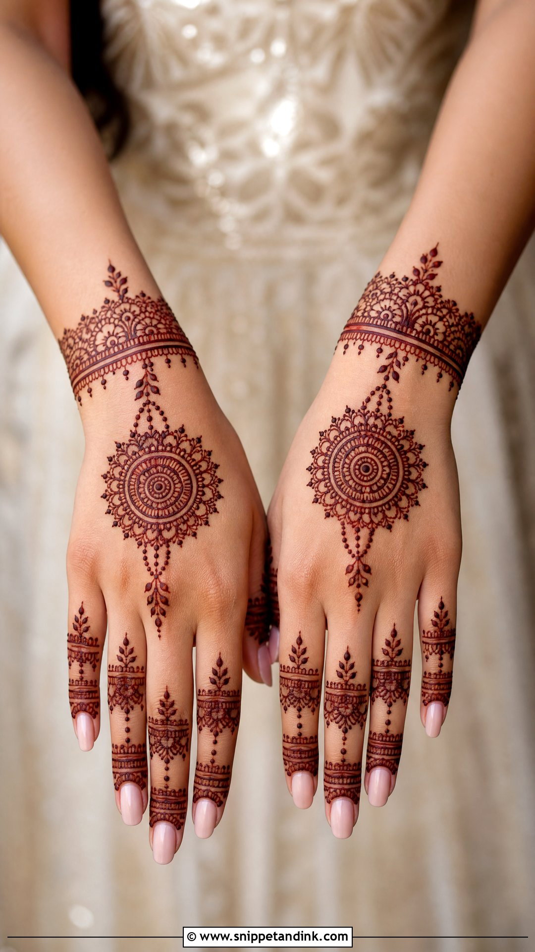 Back Hand Bridesmaid Mehndi Design - Snippet and Ink - 25 Mehendi Look for Bridesmaid Ideas