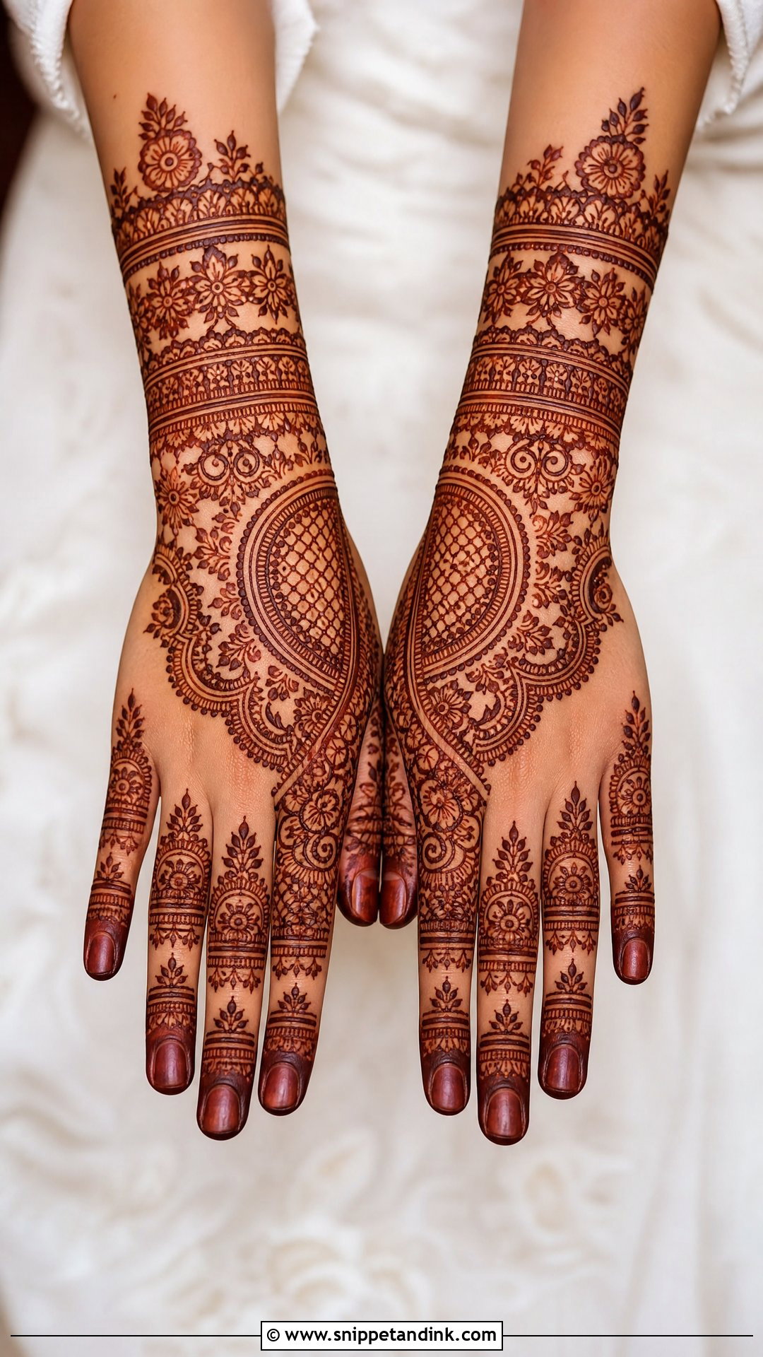 Back Hand Dulhan Mehndi Design - Snippet and Ink - 30 Dulhan Mehndi Designs Indian Weddings