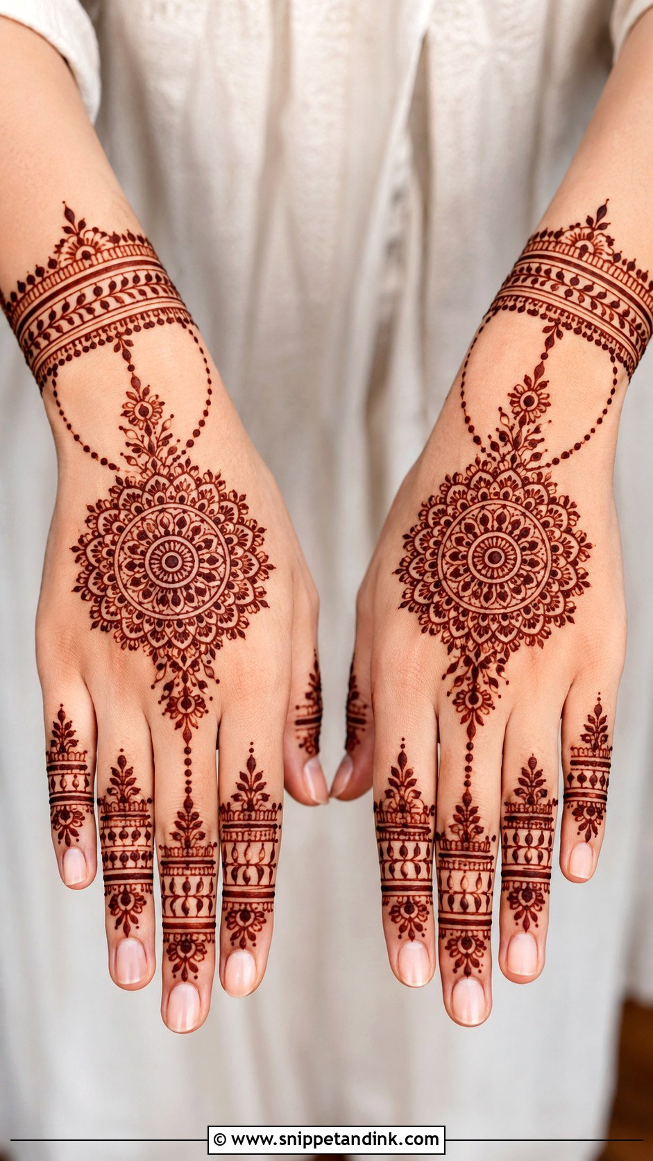 Back Hand Eid Mehndi Design - Snippet and Ink - 35 Mehndi Designs for Eid