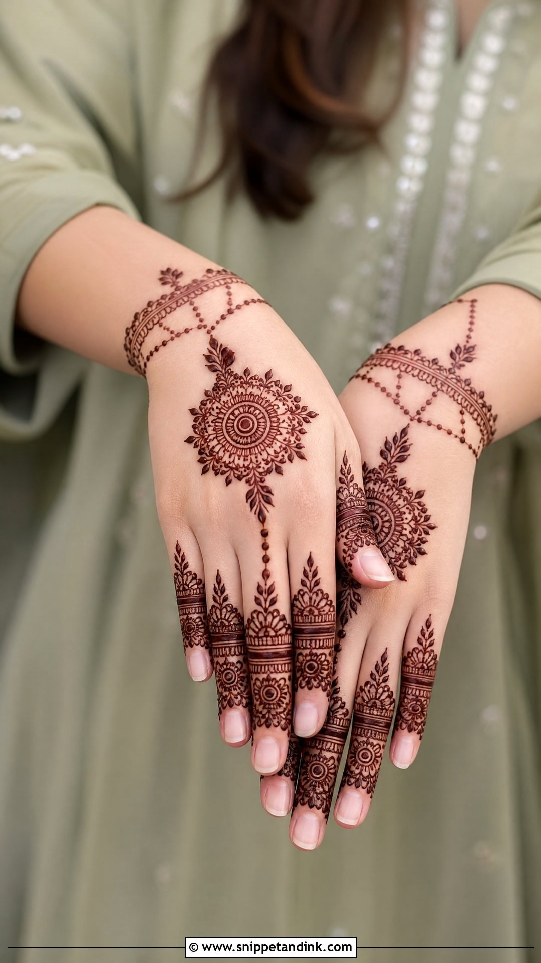 Back Hand Engagement Mehendi Design - Snippet and Ink - 30 Engagement Mehendi Design Hands Ideas