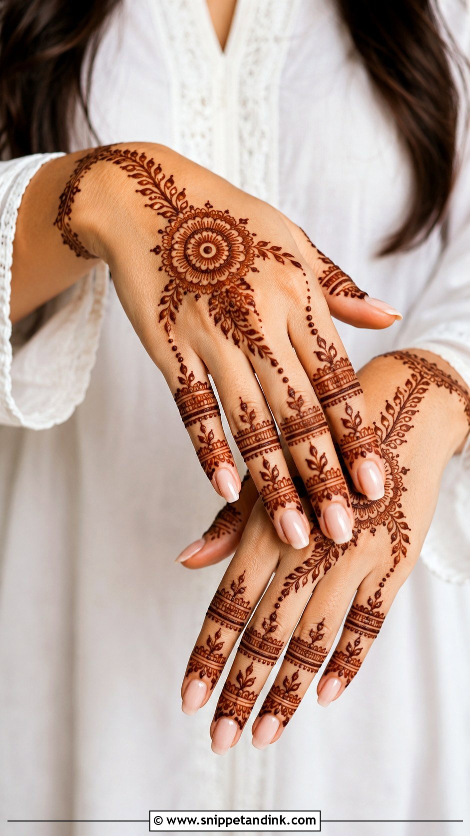Back Hand Fingers Mehndi Design - Snippet and Ink - 35 Fingers Mehndi Design Ideas