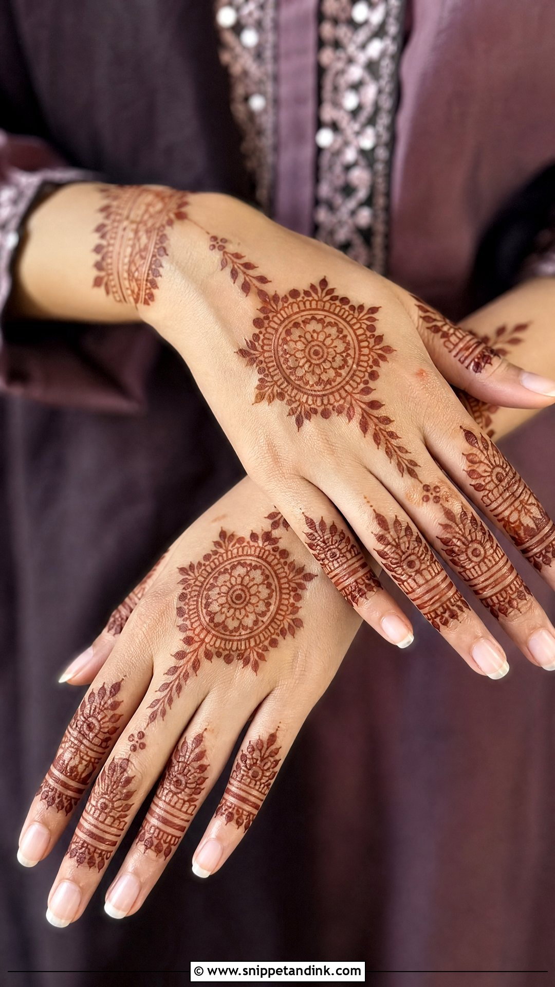 Back Hand Groom Mehndi Design - Snippet and Ink - 20 Groom Mehndi Designs