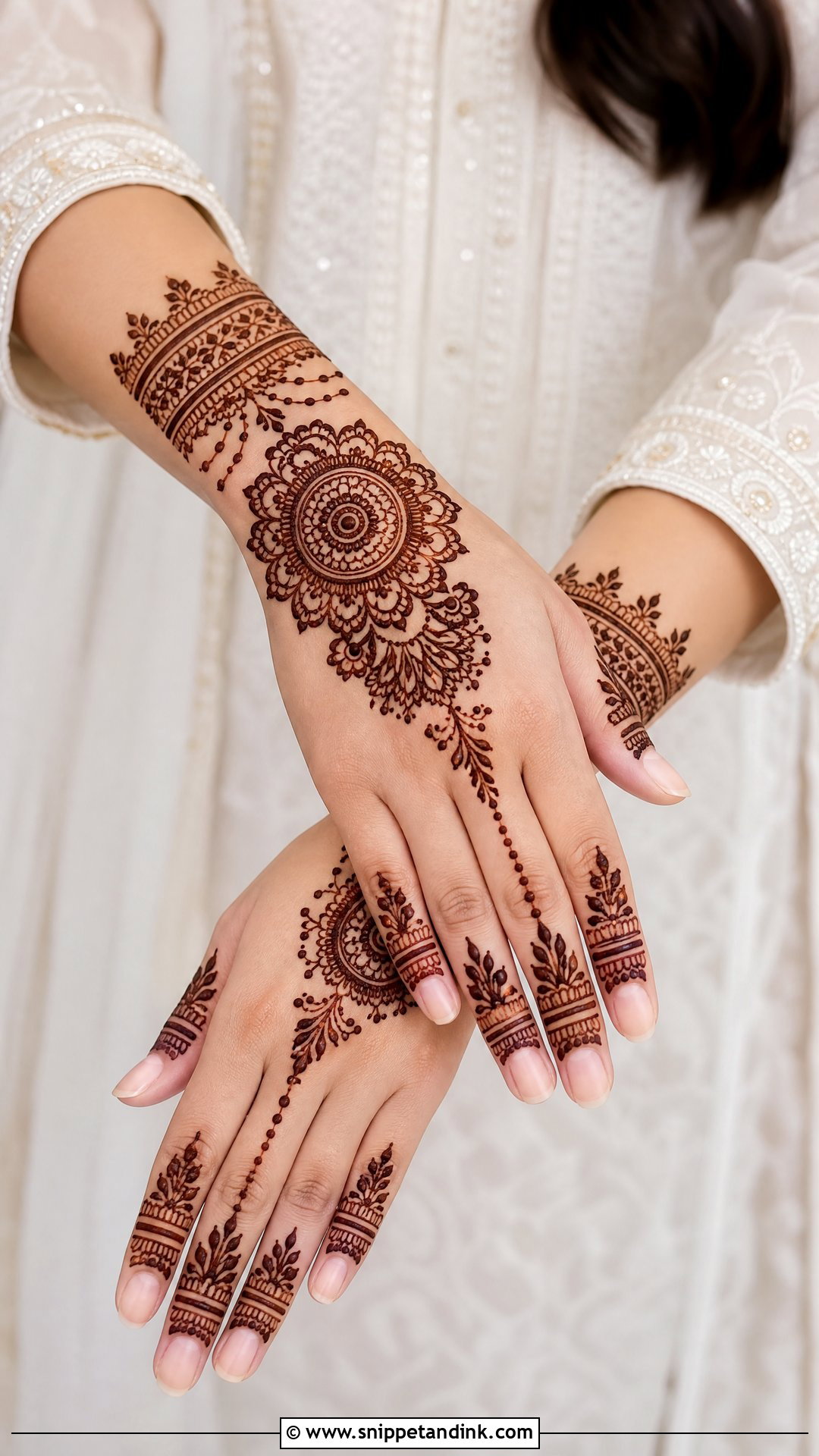 Back Hand Groom Mehndi Design - Snippet and Ink - 20 Grooms Mehndi Design Ideas