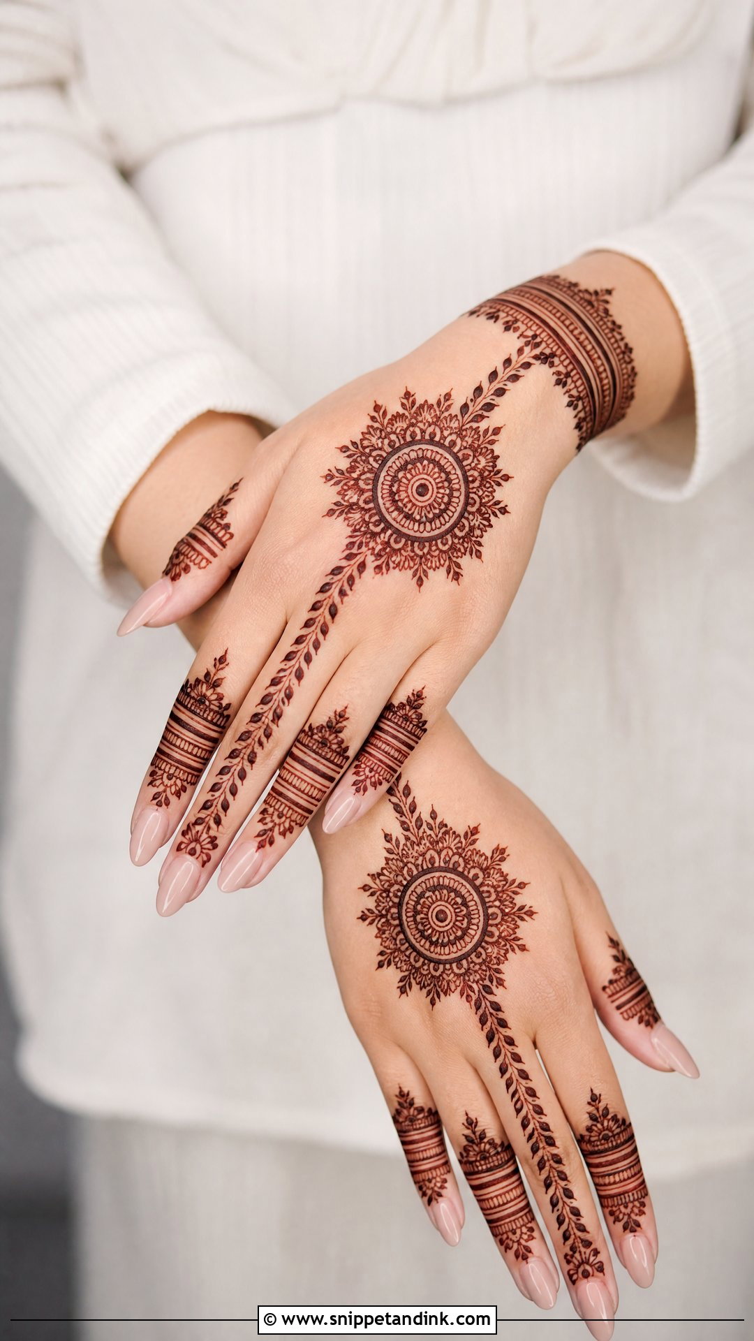 Back Hand Groom Mehndi Design - Snippet and Ink - 25 Mehndi Design for Groom Hand Ideas
