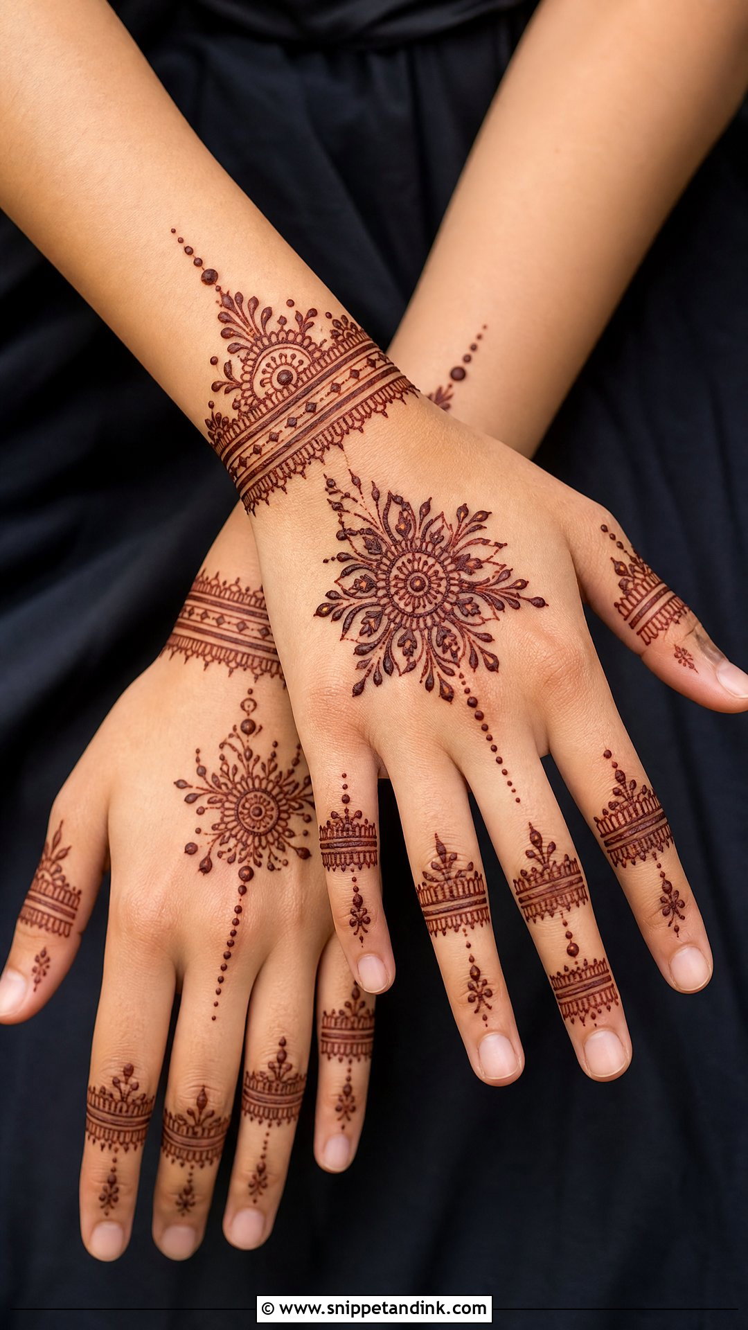 Back Hand Groom Mehndi Design - Snippet and Ink - 30 Mehndi Designs for Groom for Men
