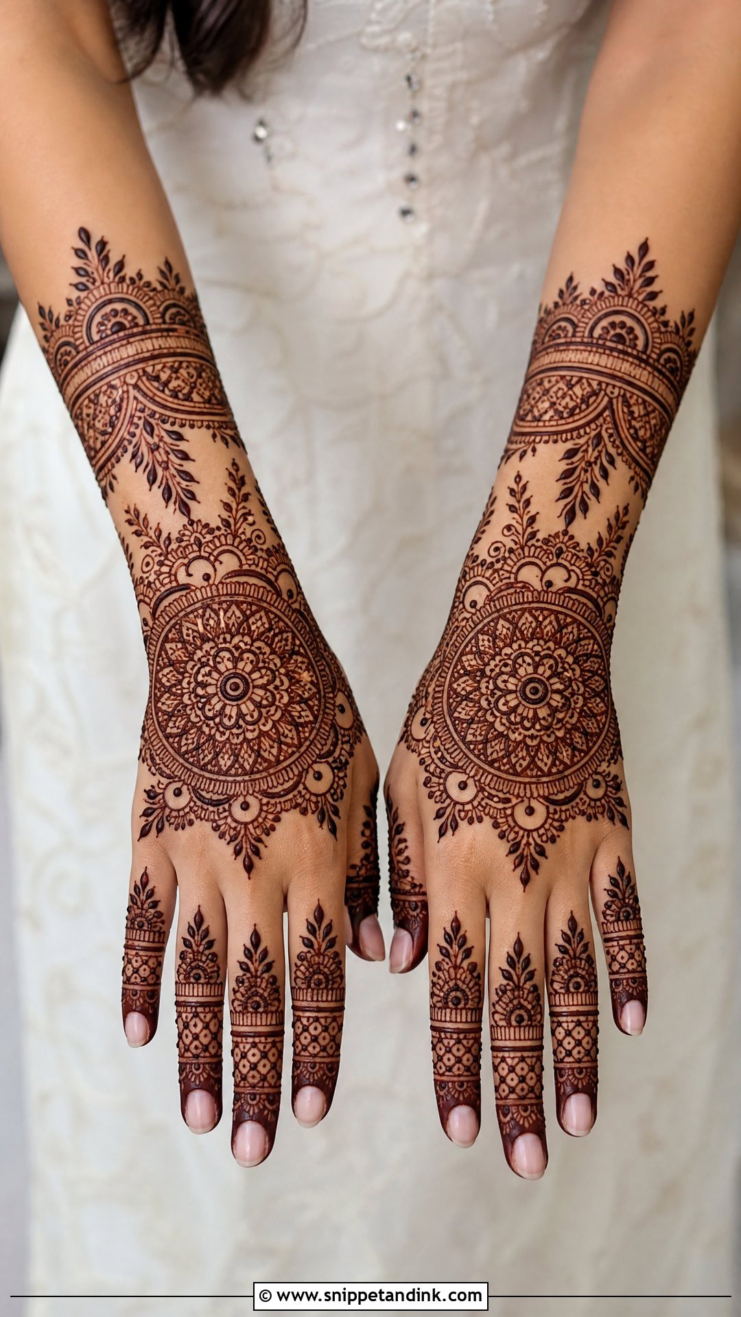 Back Hand Groom Mehndi Design - Snippet and Ink - 20 Bridegroom Mehndi Designs