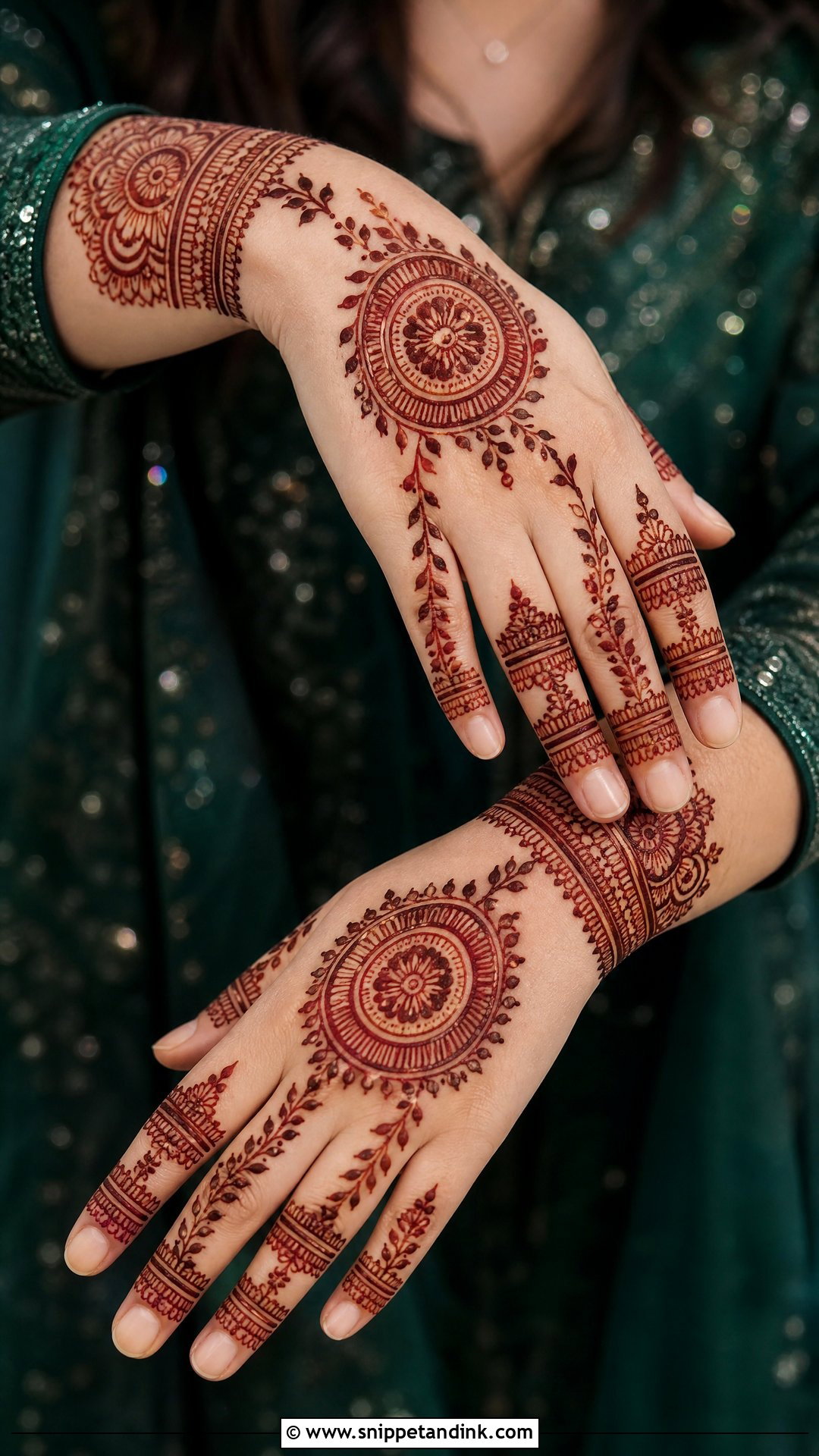 Back Hand Groom Mother Mehndi Design - Snippet and Ink - 20 Groom Mother Mehndi Design Ideas