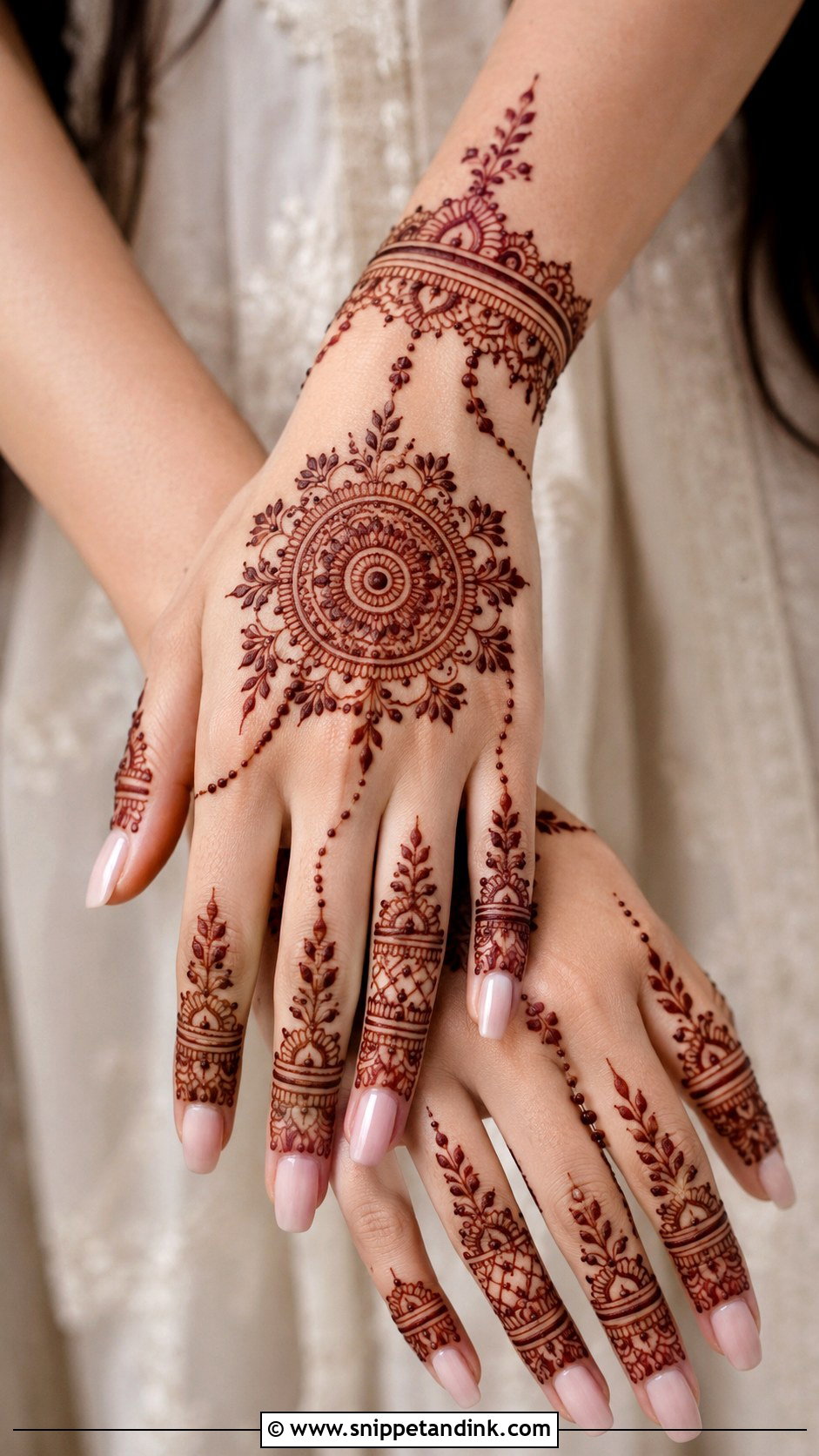 Back Hand Mandala Mehndi Design - Snippet and Ink - 35 Mandala Mehndi Design Ideas