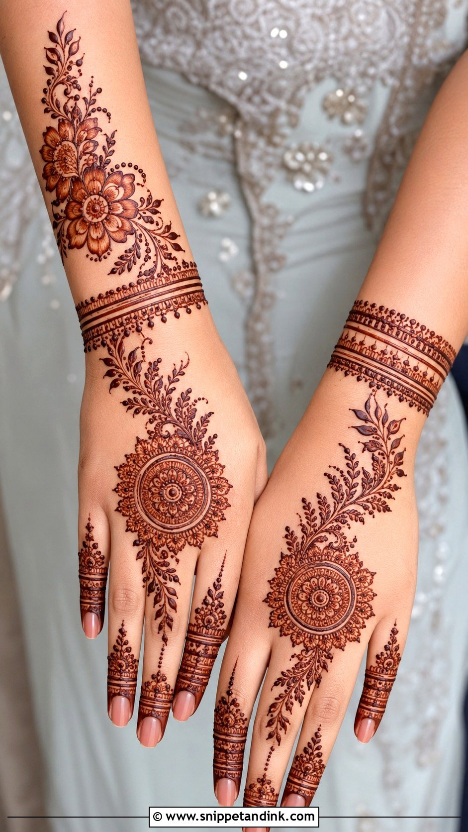 Back Hand Mehndi Design - Snippet and Ink - 35 Mehndi Designs for Hands