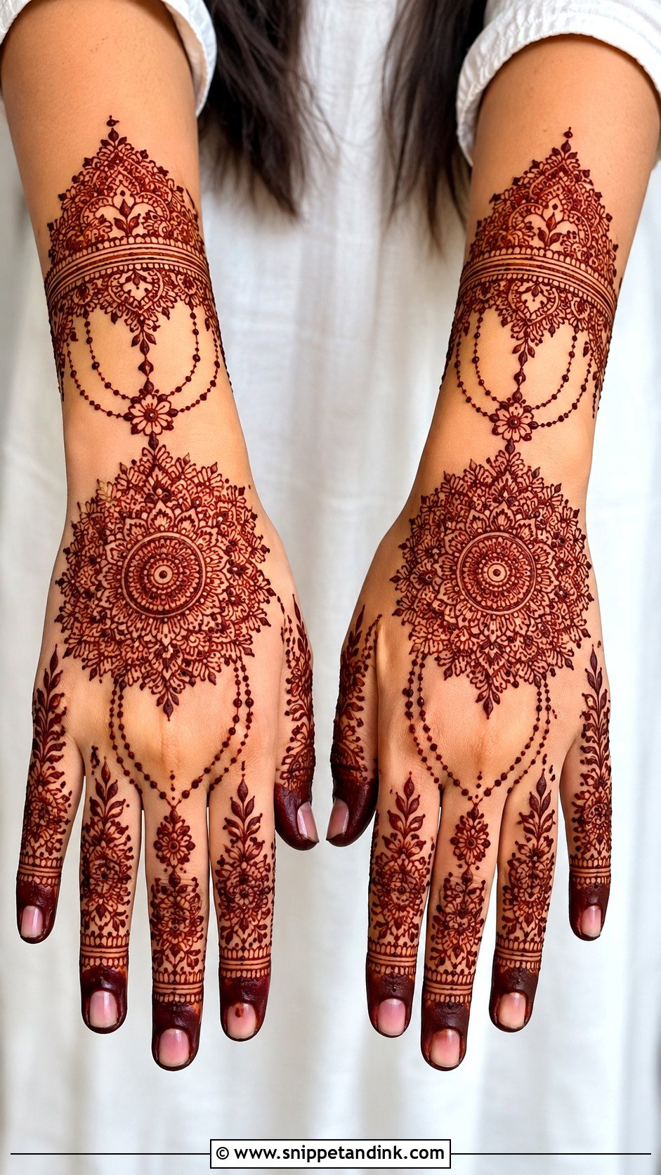 Back Hand Mehndi Design - Snippet and Ink - 30 New Trending Mehndi Designs