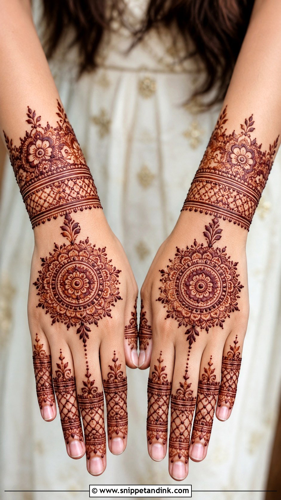 Back Hand Mehndi Design - Snippet and Ink - 35 Best Mehndi Designs