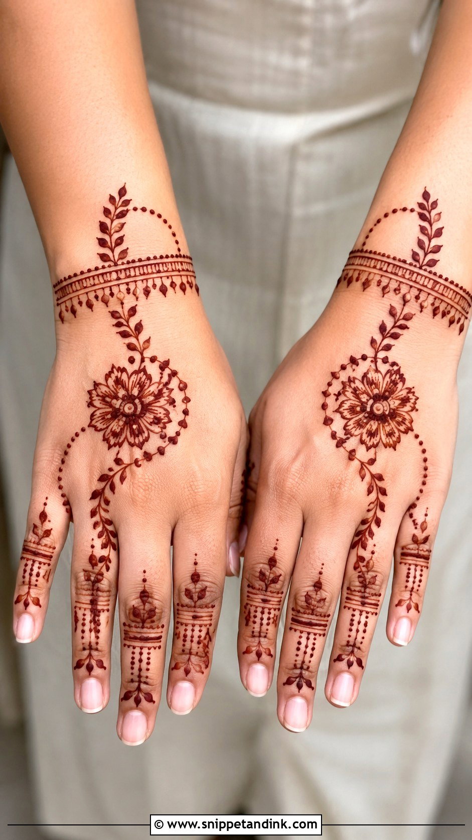 Back Hand Mehndi Design For Beginners - Snippet and Ink - 35 Trendy Back Hand Mehndi Designs