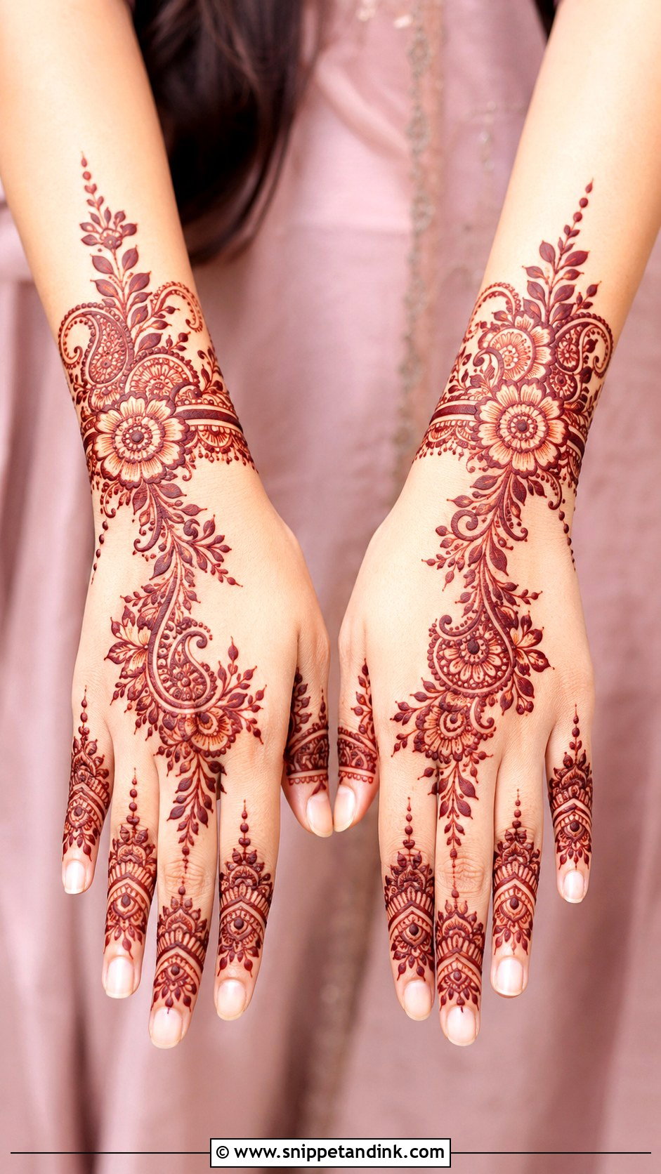 Back Hand Mehndi Design For Bridesmaid - Snippet and Ink - 35 Back Hand Mehndi Design Ideas