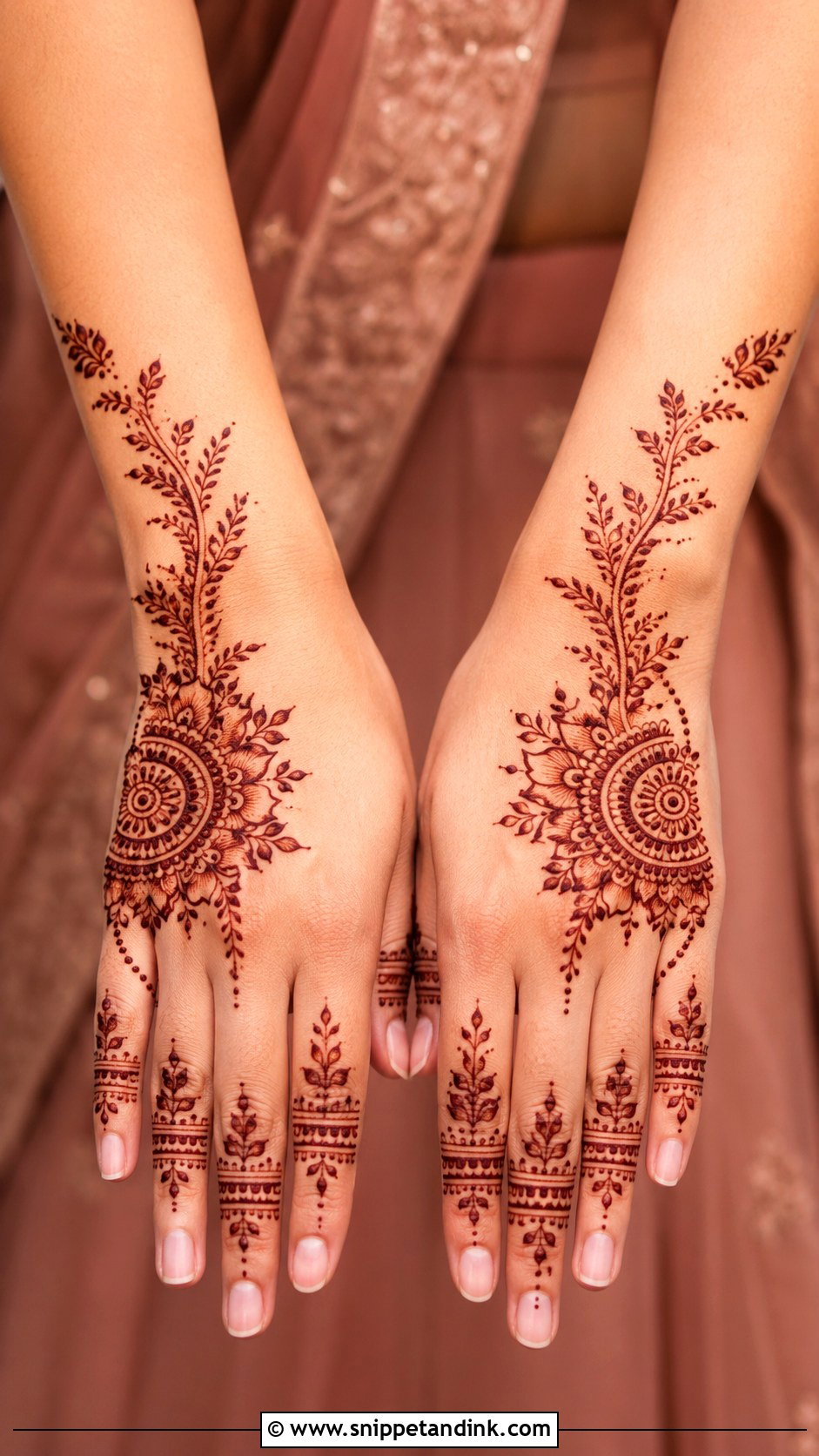 Back Hand Mehndi Design For Bridesmaid - Snippet and Ink - 35 Trendy Back Hand Mehndi Designs