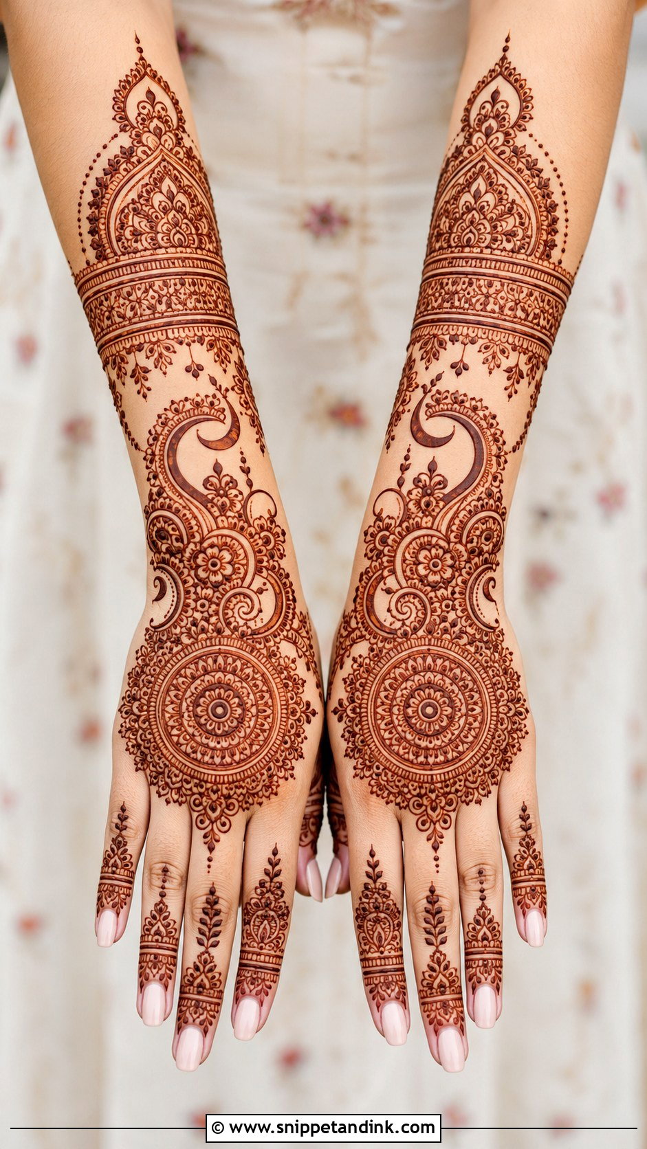 Back Hand Mehndi Design For Karwa Chauth - Snippet and Ink - 35 Back Hand Mehndi Design Ideas