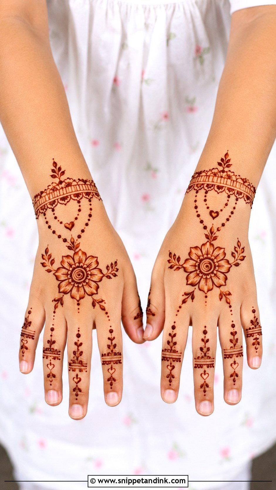 Back Hand Mehndi Design For Kids - Snippet and Ink - 30 Cute Mehndi Designs for Kids