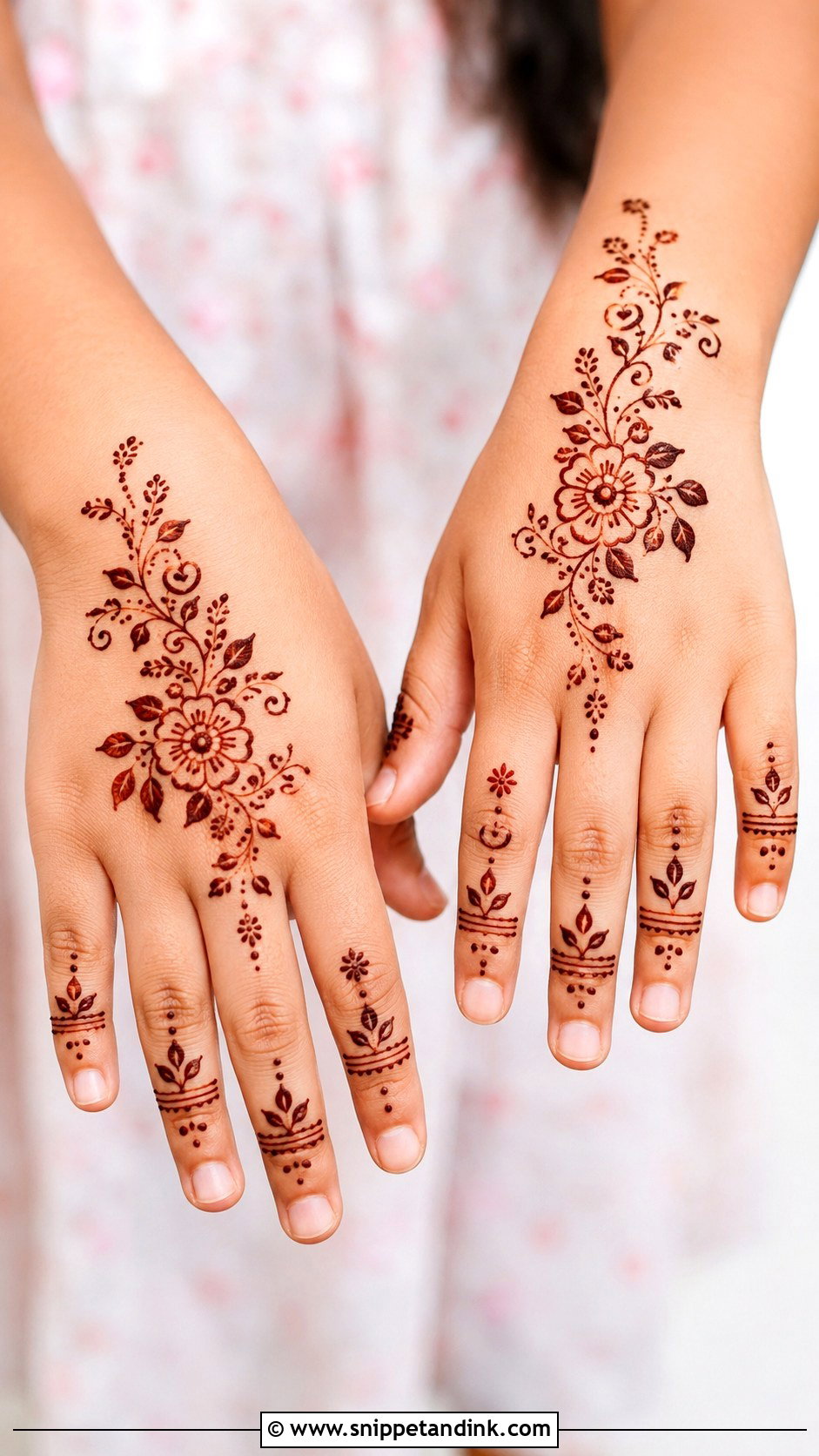 Back Hand Mehndi Design For Kids - Snippet and Ink - 35 Simple Beautiful Back Hand Mehndi Designs