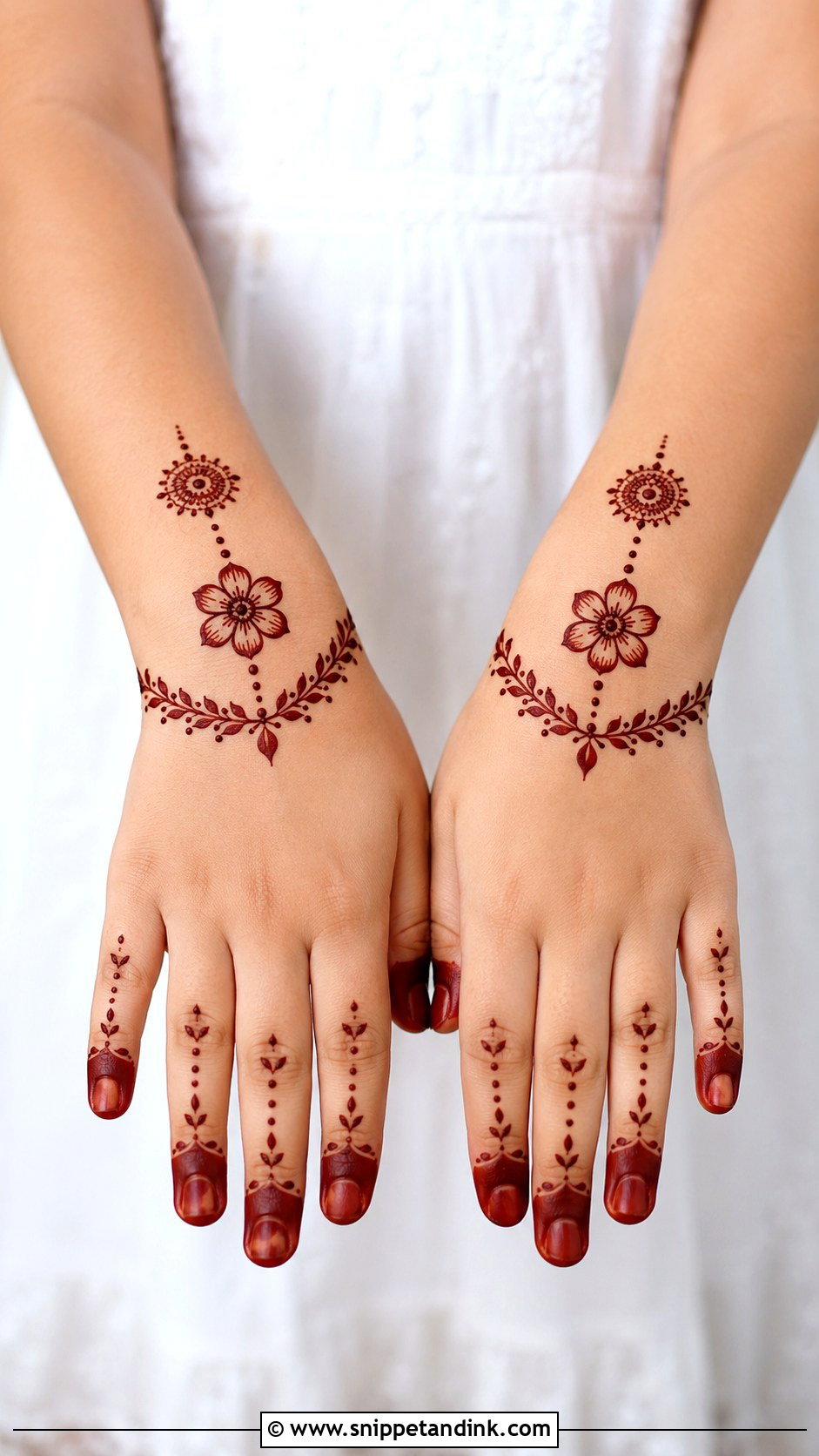 Back Hand Mehndi Design For Kids - Snippet and Ink - 30 Aesthetic Back Hand Mehndi Designs