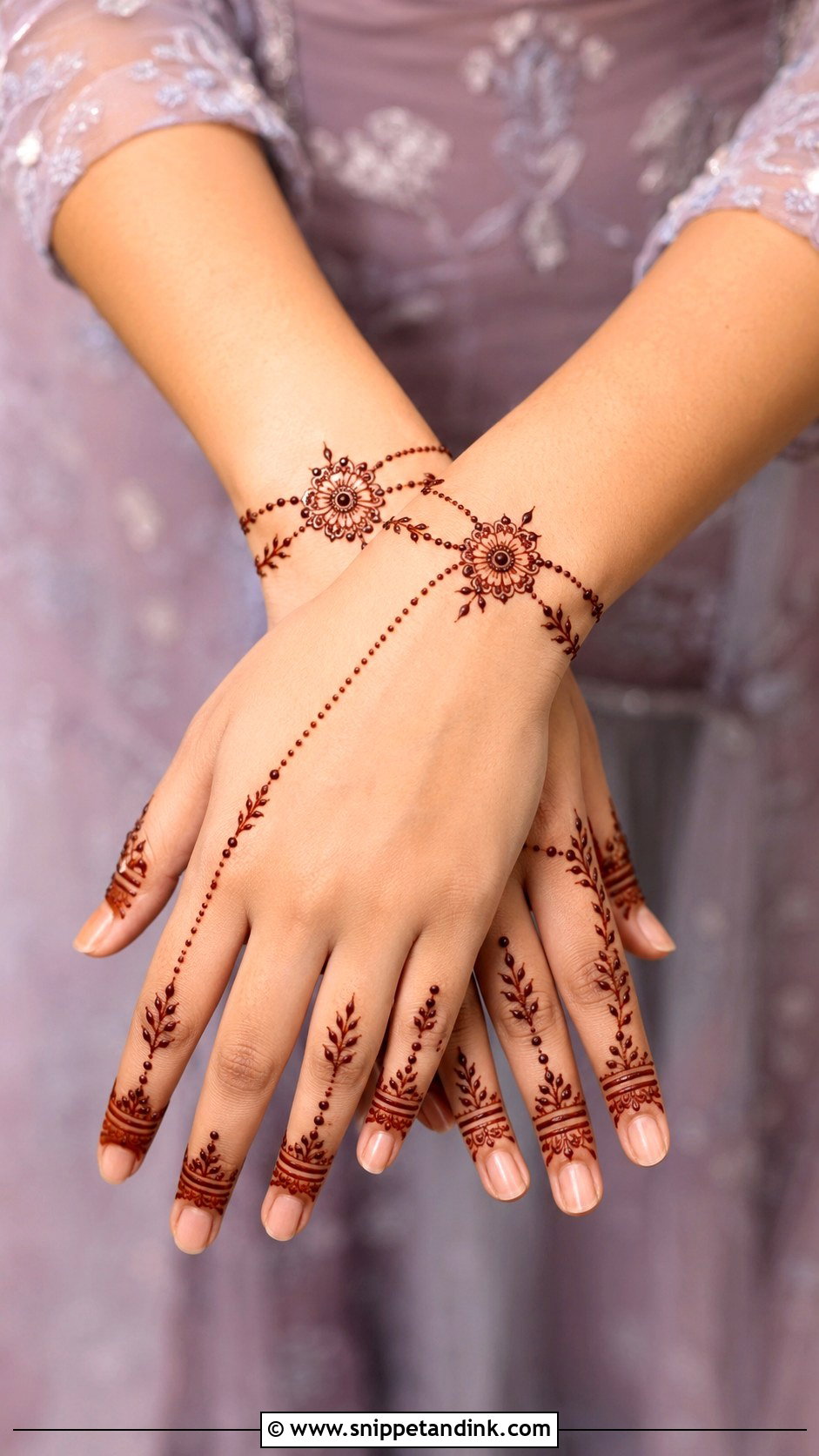 Back Hand Mehndi Design For Raksha Bandhan - Snippet and Ink - 35 Back Hand Mehndi Design Ideas