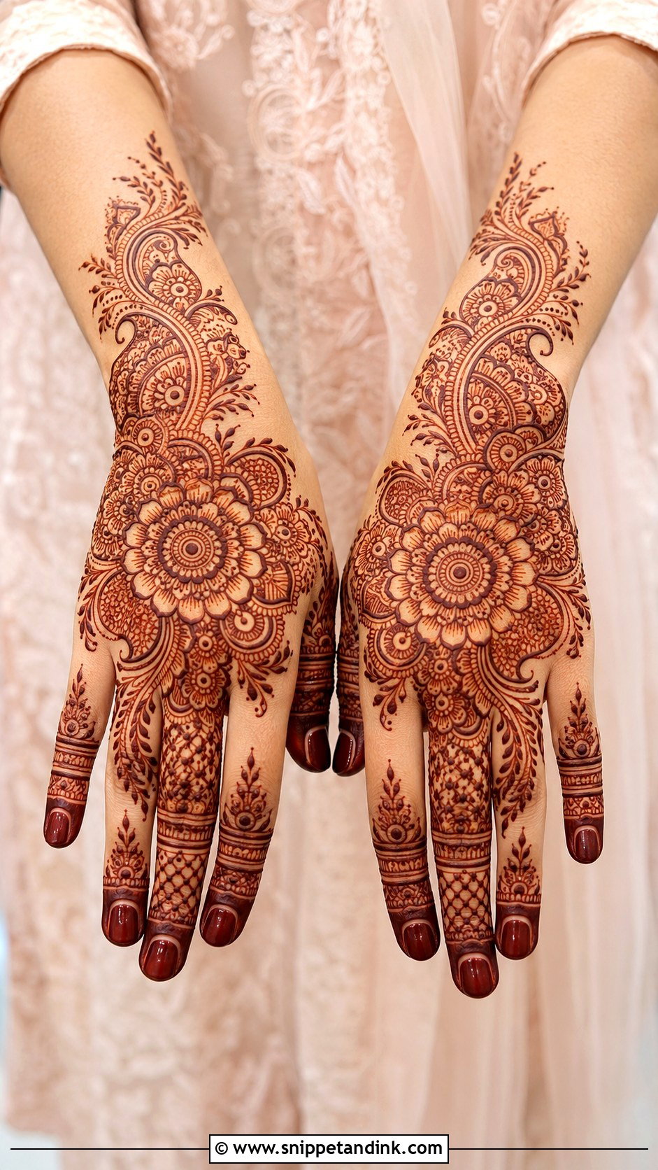 Back Hand Mehndi Design For Wedding - Snippet and Ink - 35 Back Hand Mehndi Design Ideas