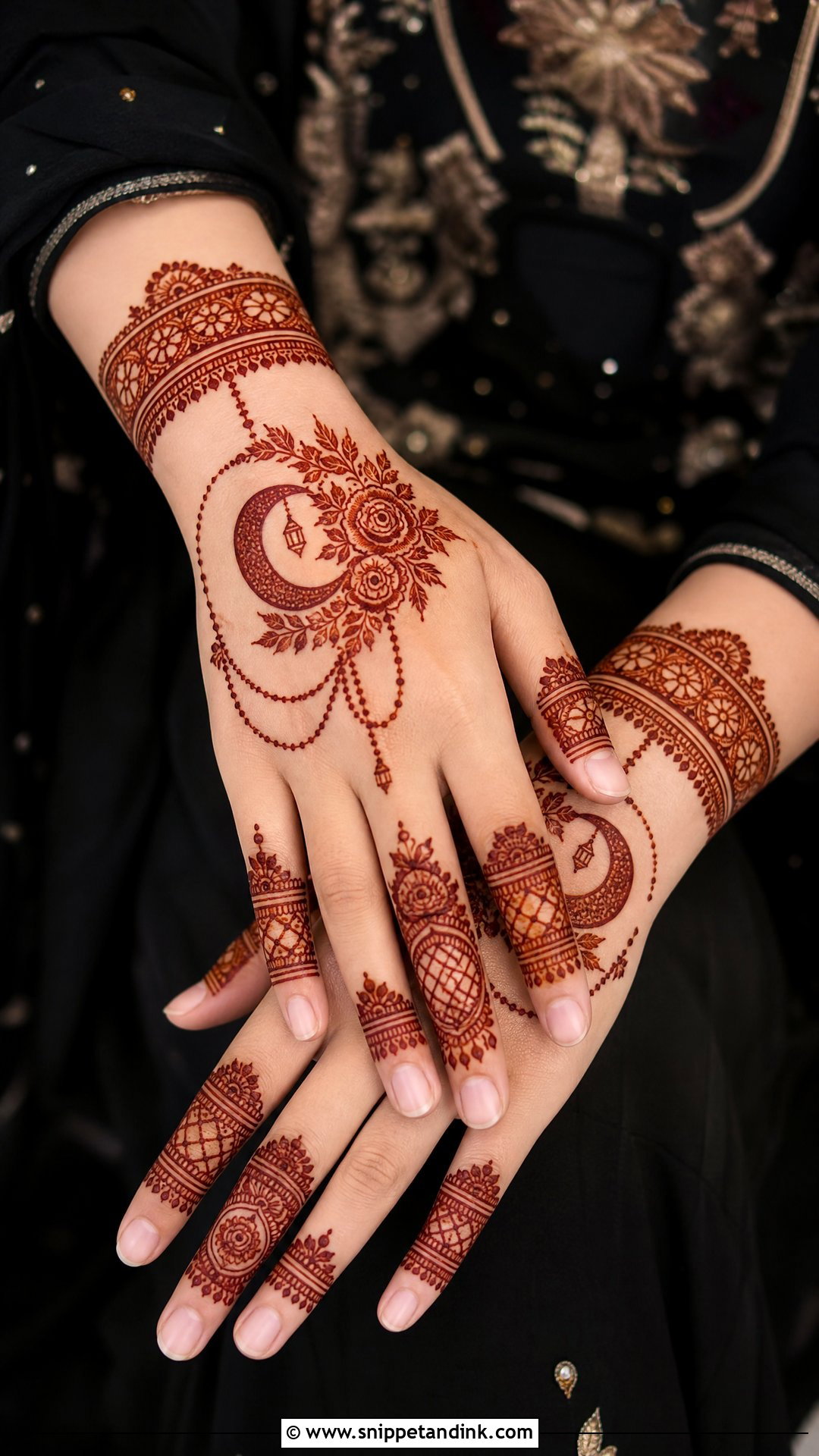 Back Hand Ramzan Mehndi Design - Snippet and Ink - 30 Ramzan Mehndi Design Ideas