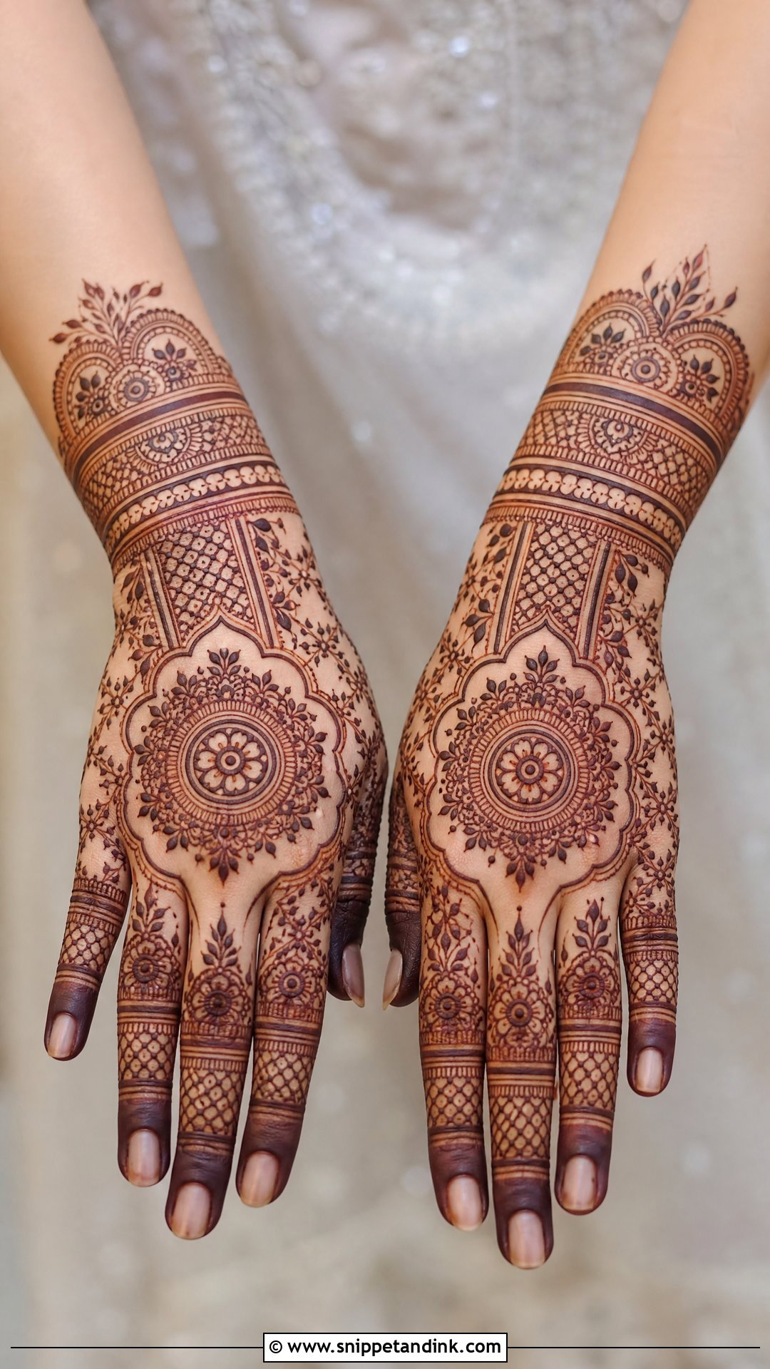 Back Hand Sister Wedding Mehndi Design - Snippet and Ink - 25 Sister Wedding Mehndi Design Ideas