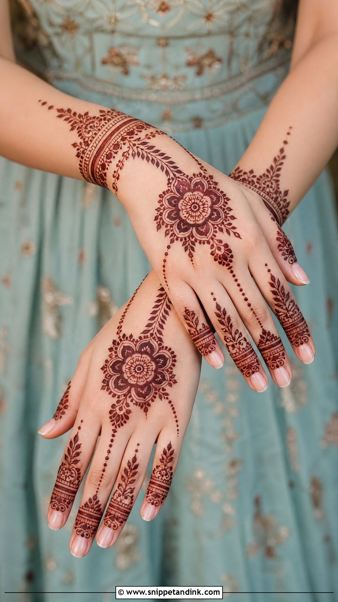 Back Side Rakhi Mehndi Design - Snippet and Ink - 30 Rakhi Mehndi Designs