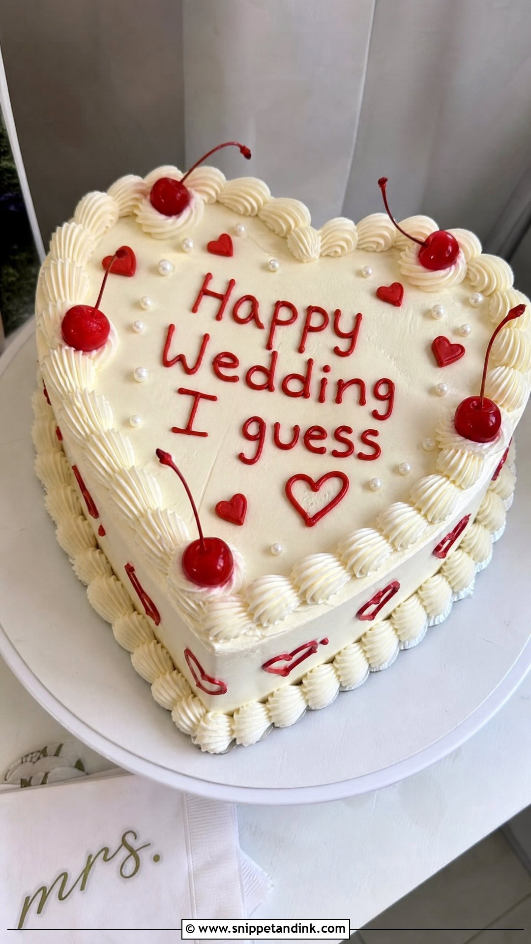 Badly Written Wedding Cake - Snippet and Ink - 35 Ugly Cakes for Wedding