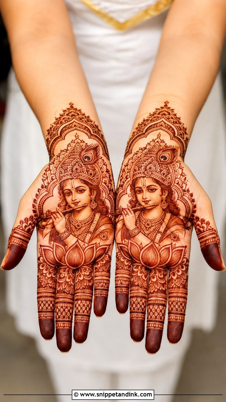 Bal Krishna Mehndi Design - Snippet and Ink - 30 Krishna Mehndi Designs